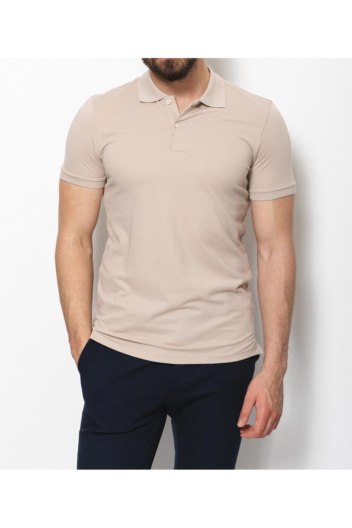 SERKAN SEVİNÇ KISA KOL ERKEK POLO YAKA PAMUKLU T-SHIRT