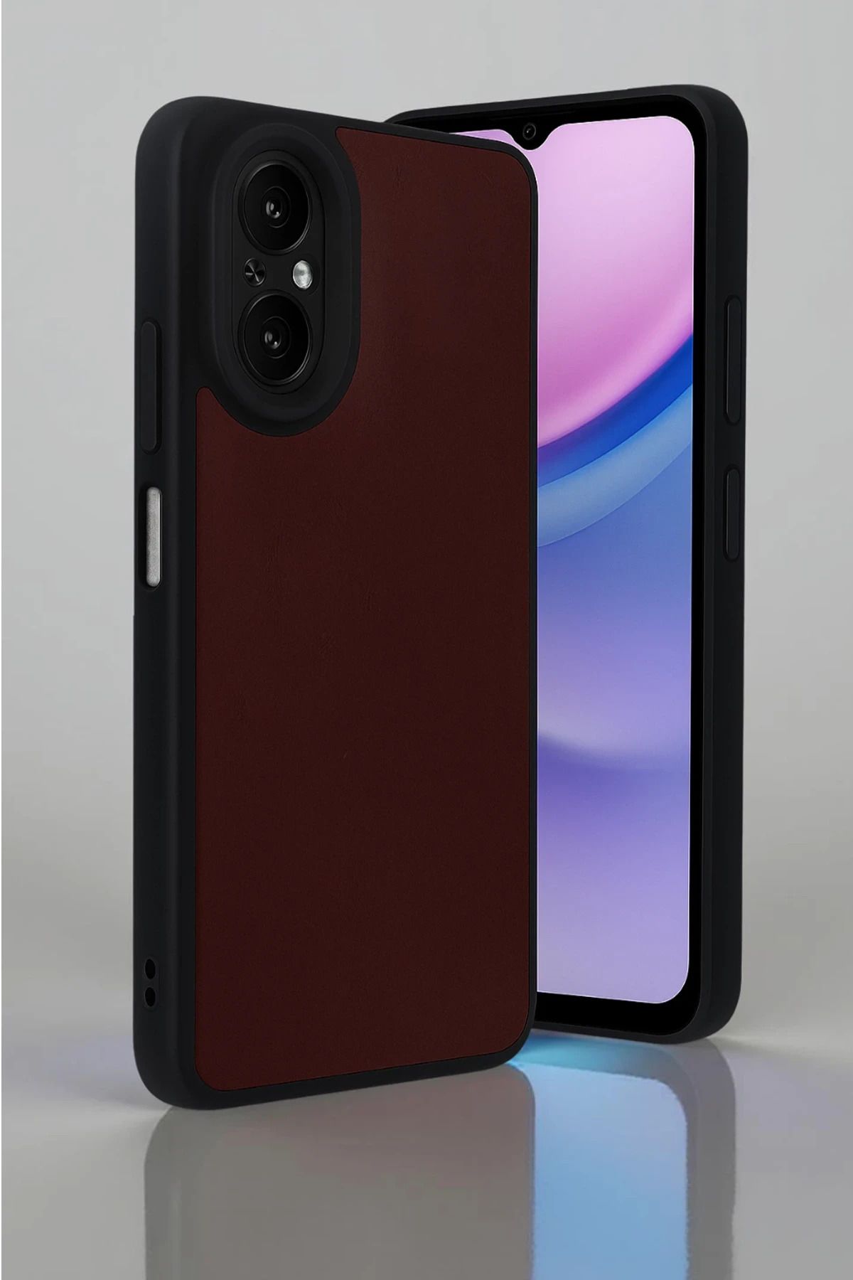 NewFace Realme 12 Lite Kılıf Aras Deri Kapak - Bordo YNSMR