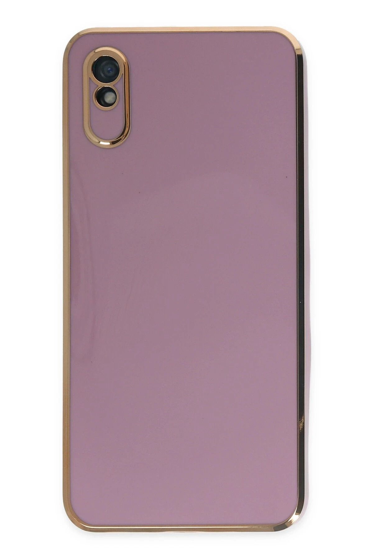NewFace Xiaomi Redmi 9A Kılıf Volet Silikon - Mor YNSMR