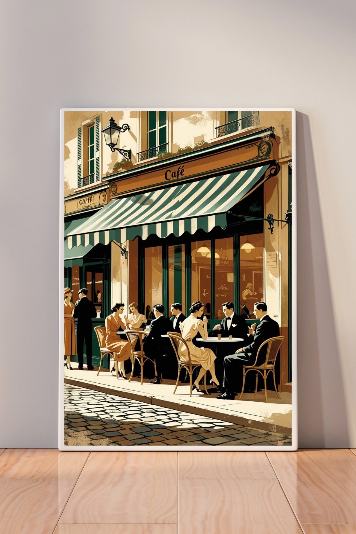 Dekorella Vintage Retro Çerçeve Görünümlü 40x60 cm Dekota Tablo – 3 mm Kalınlık T1028
