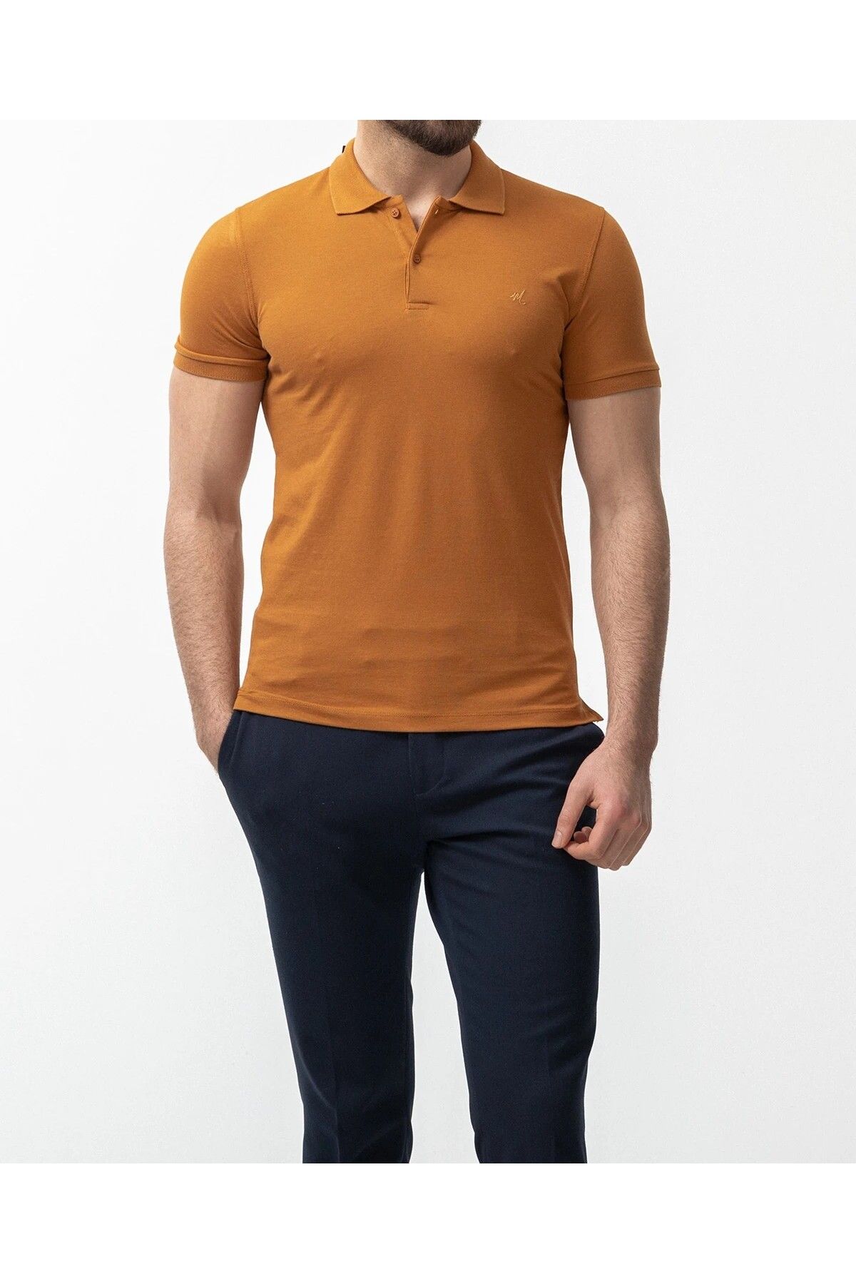 SERKAN SEVİNÇ KISA KOL ERKEK POLO YAKA PAMUKLU T-SHIRT