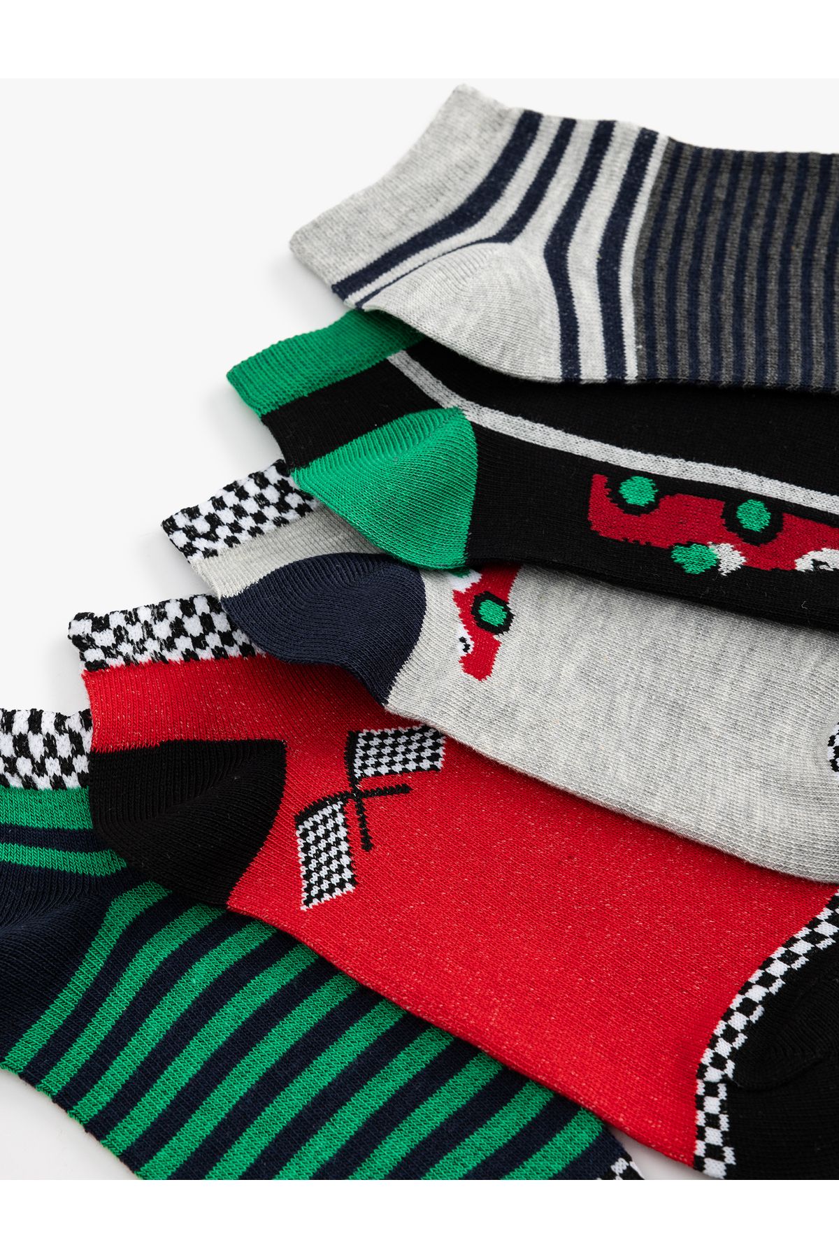 Koton-Set of 5 Multicolored Booties Socks 3