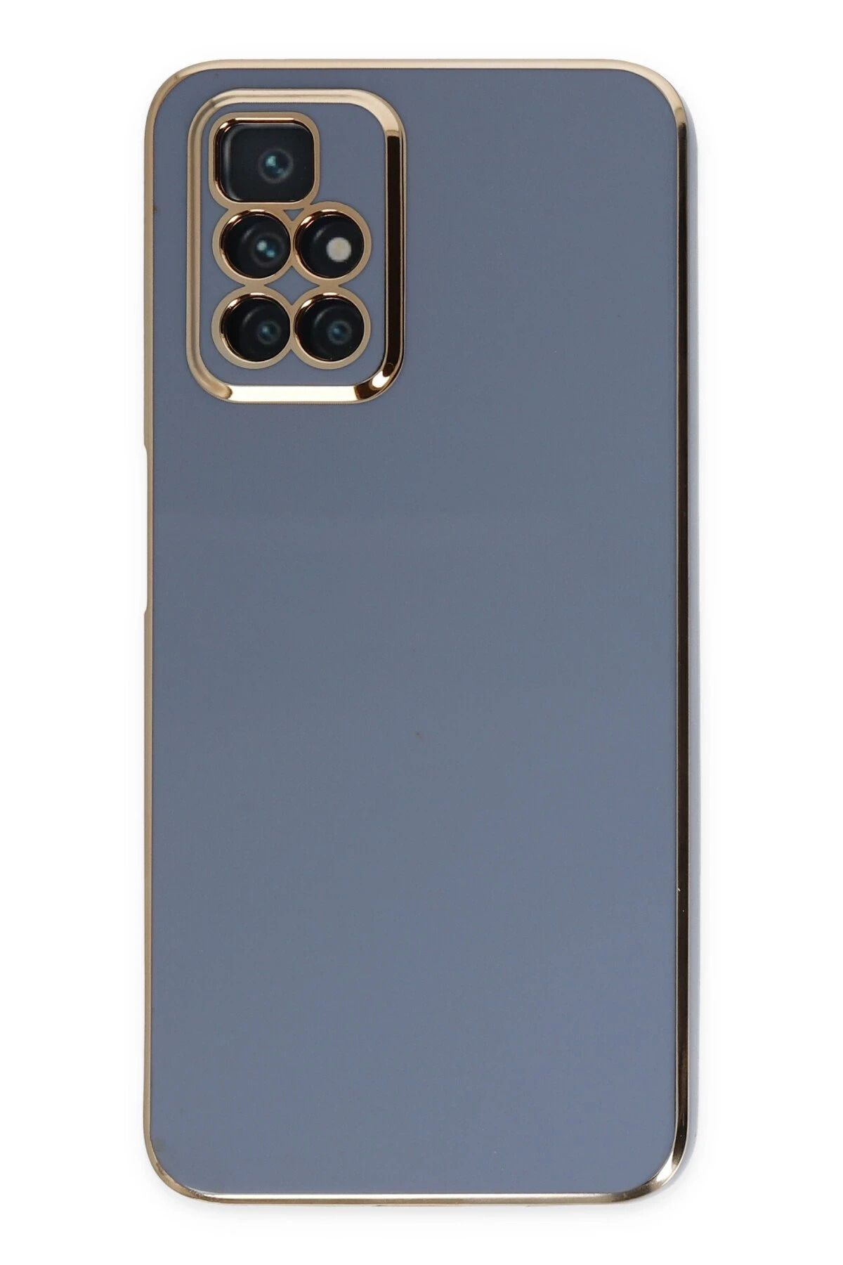 NewFace Xiaomi Redmi 10 2022 Kılıf Volet Silikon - Mavi DRSTR
