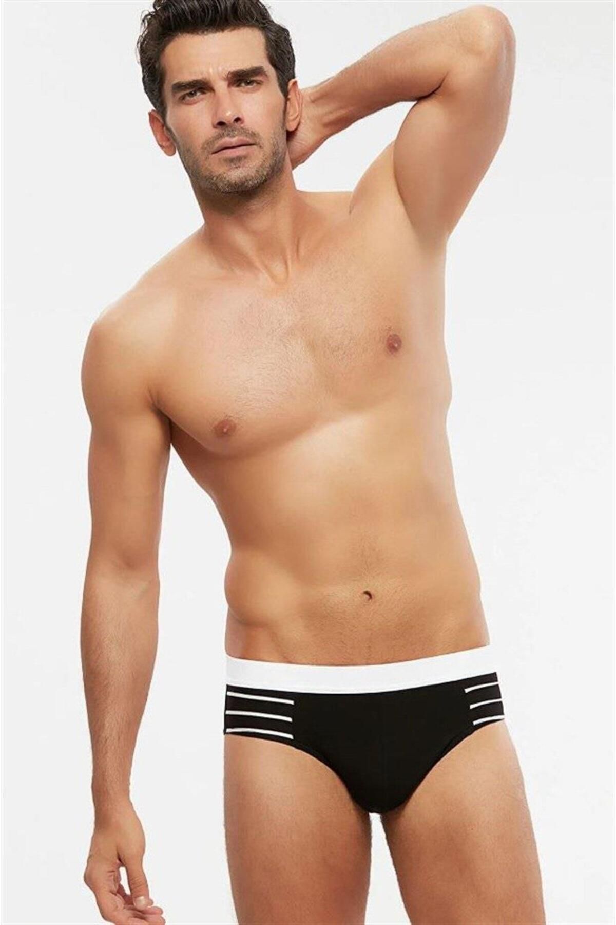 Kom 8001 Savage Sprint Pamuklu Kalın Spor Lastikli Slip Külot