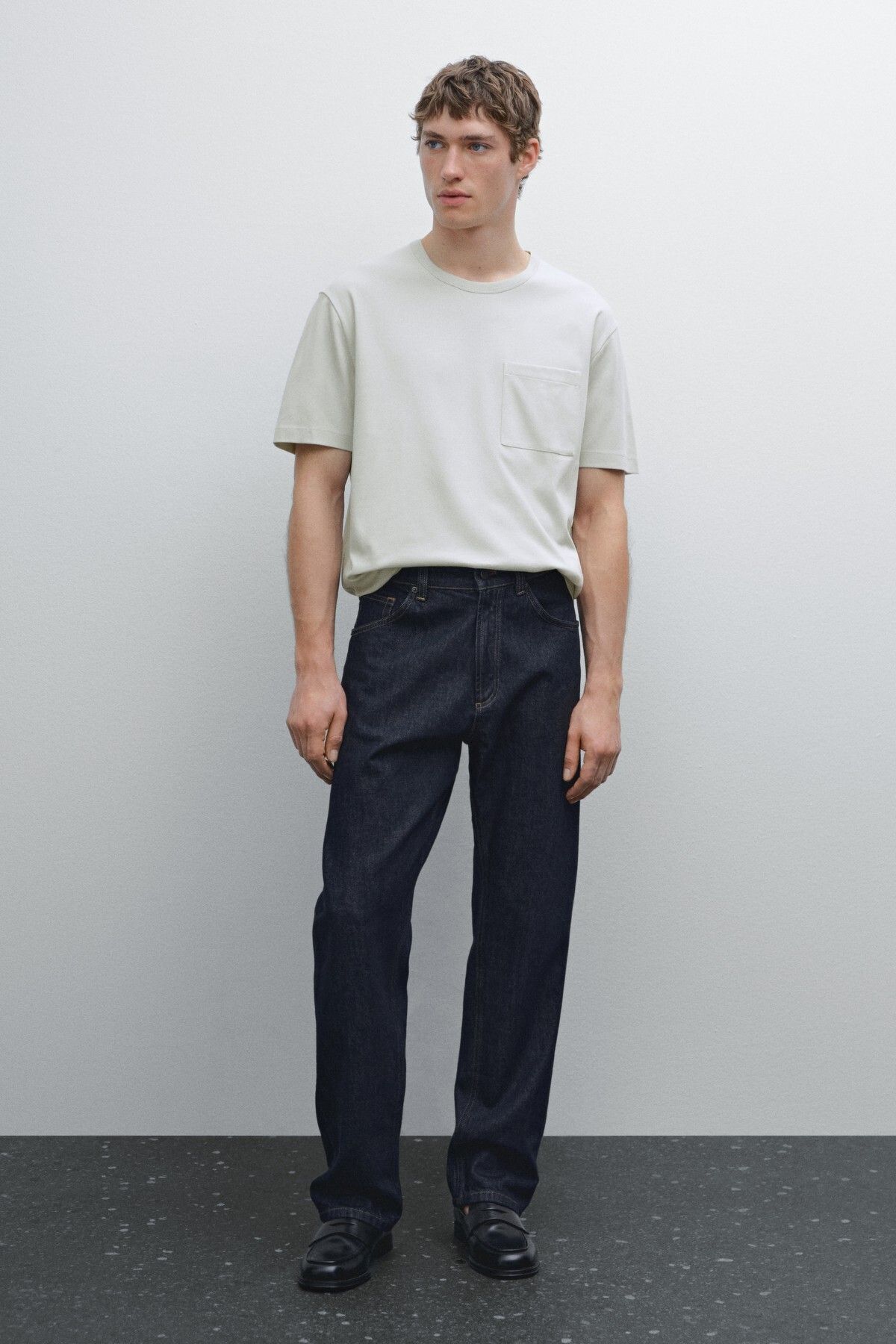 Massimo Dutti %100 pamuklu kısa kollu t-shirt