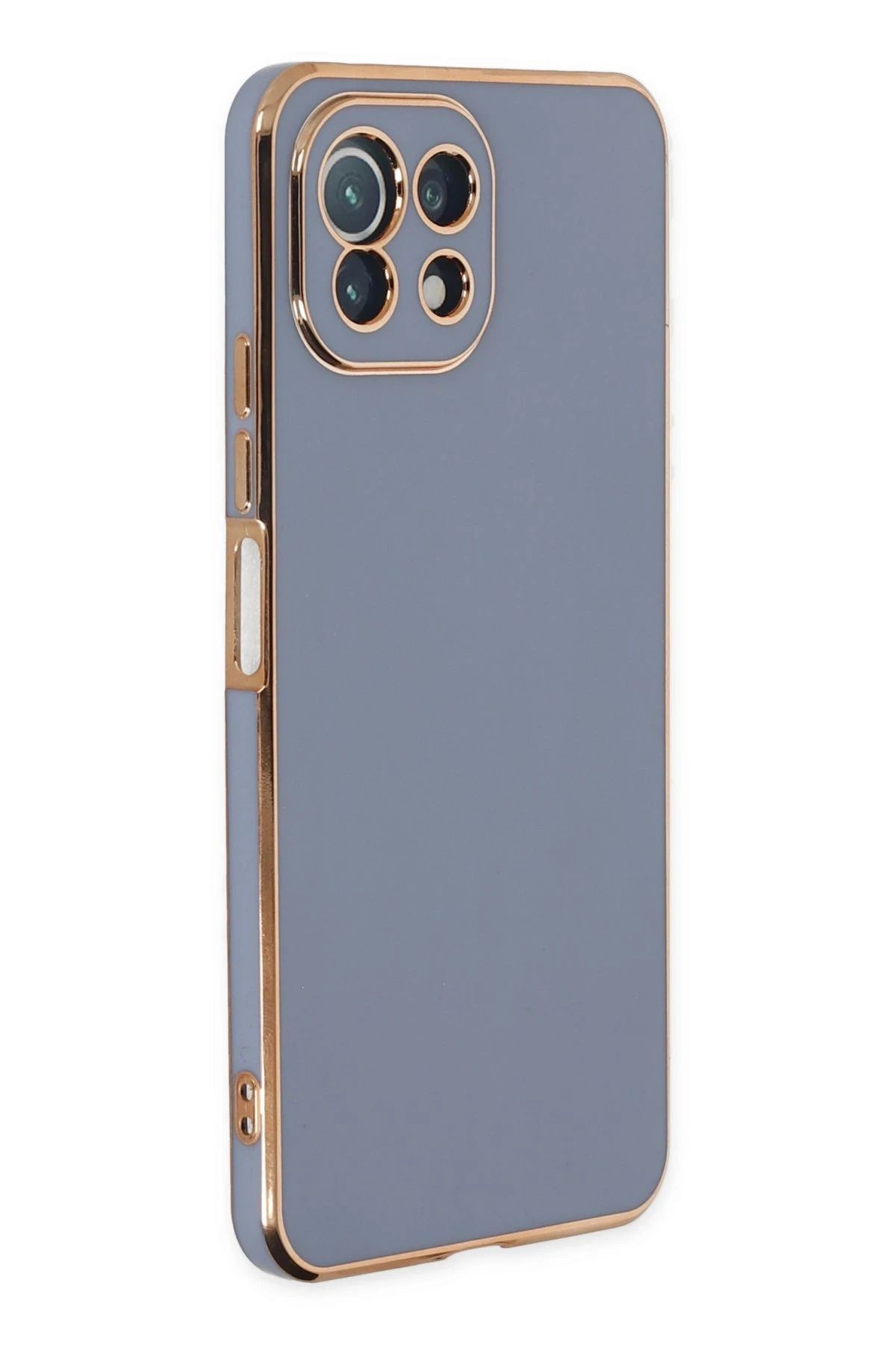 NewFace Xiaomi Mİ 11 Lite Kılıf Volet Silikon - Mavi YNSMR