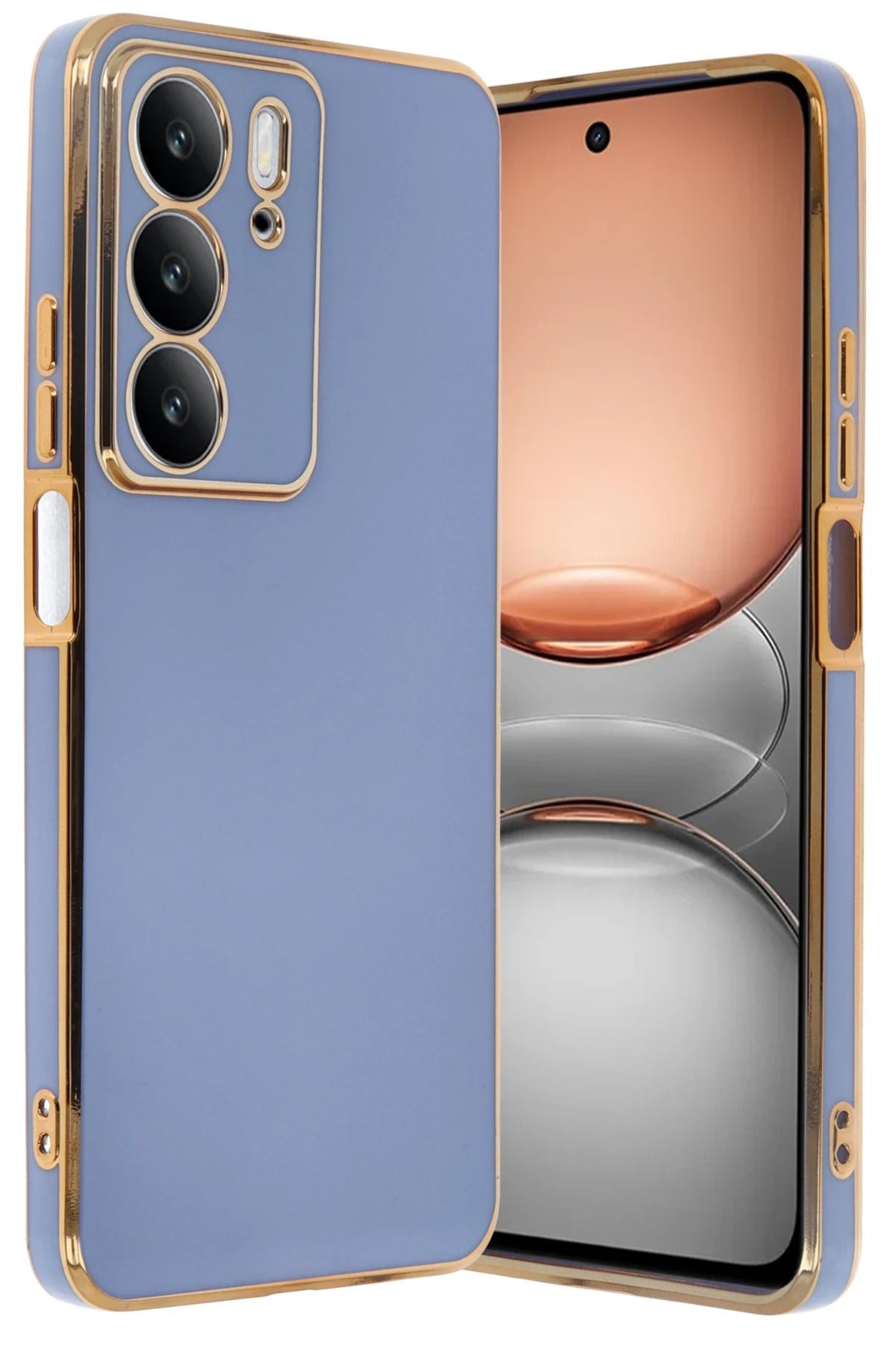 NewFace Realme C75 4G Kılıf Volet Silikon - Mavi YNSMR