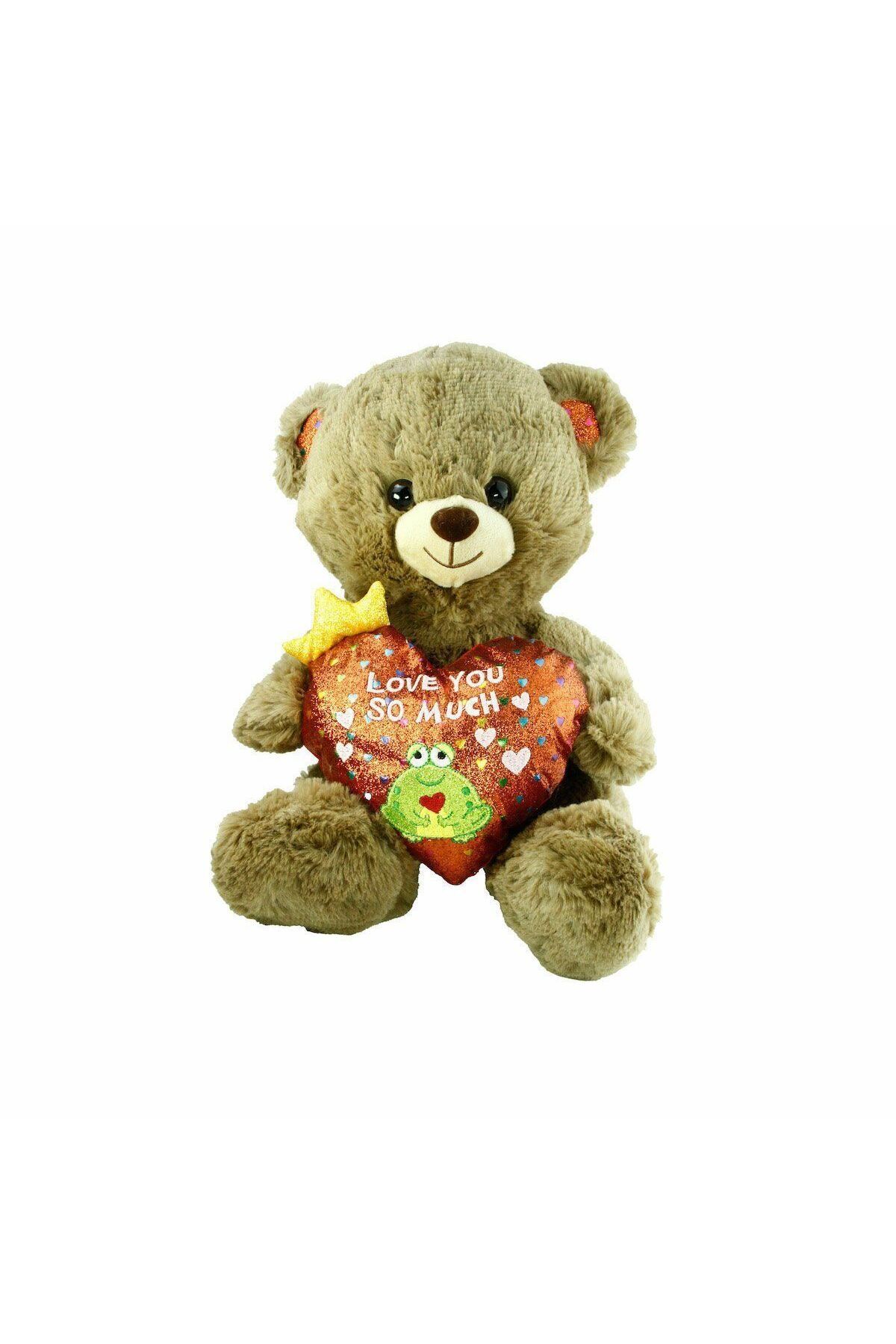 Aymir Ticaret PJH2323 Peluş Kalpli Ayı Love You 30 cm