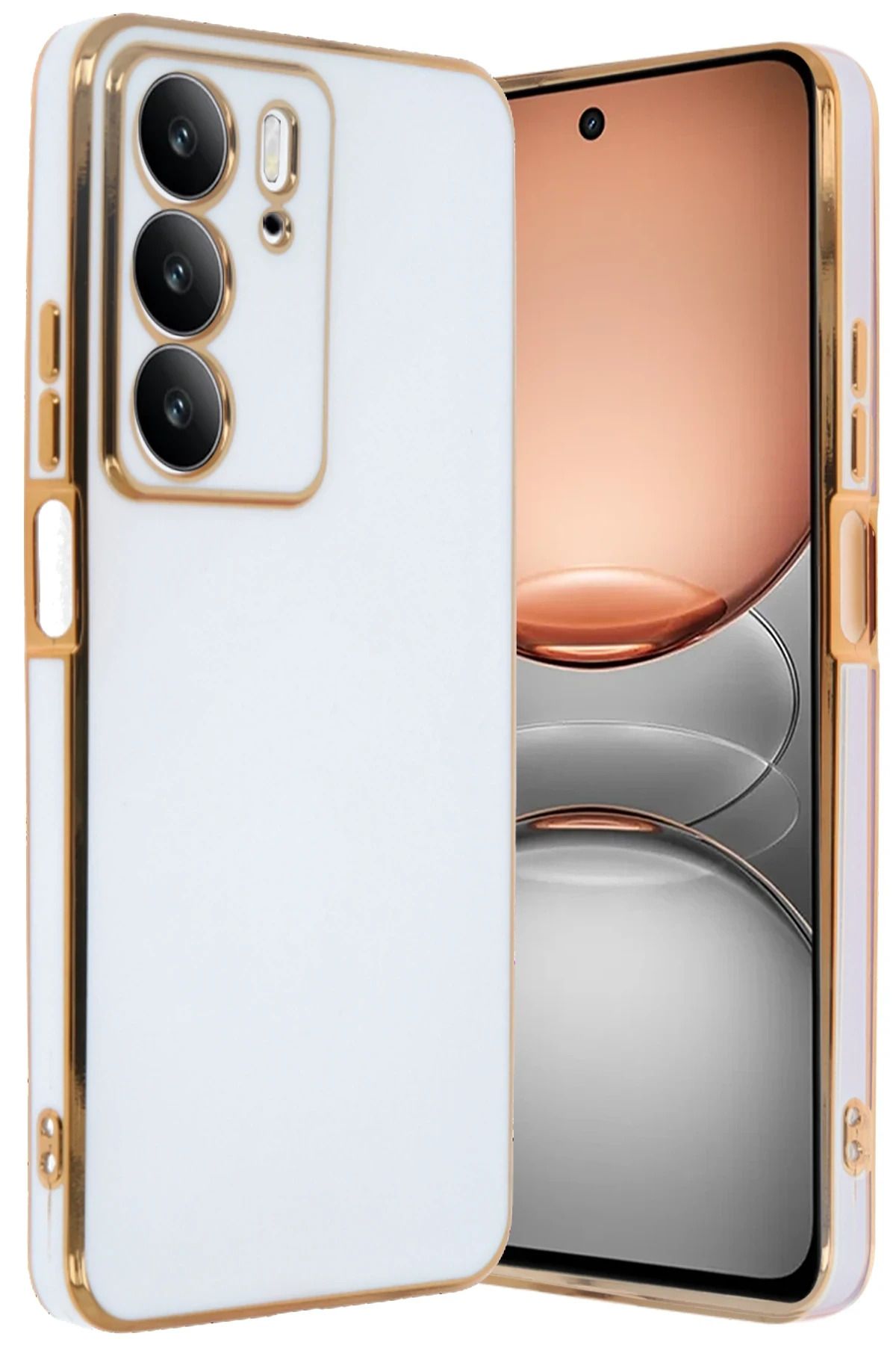 NewFace Realme C75 4G Kılıf Volet Silikon - Beyaz YNSMR