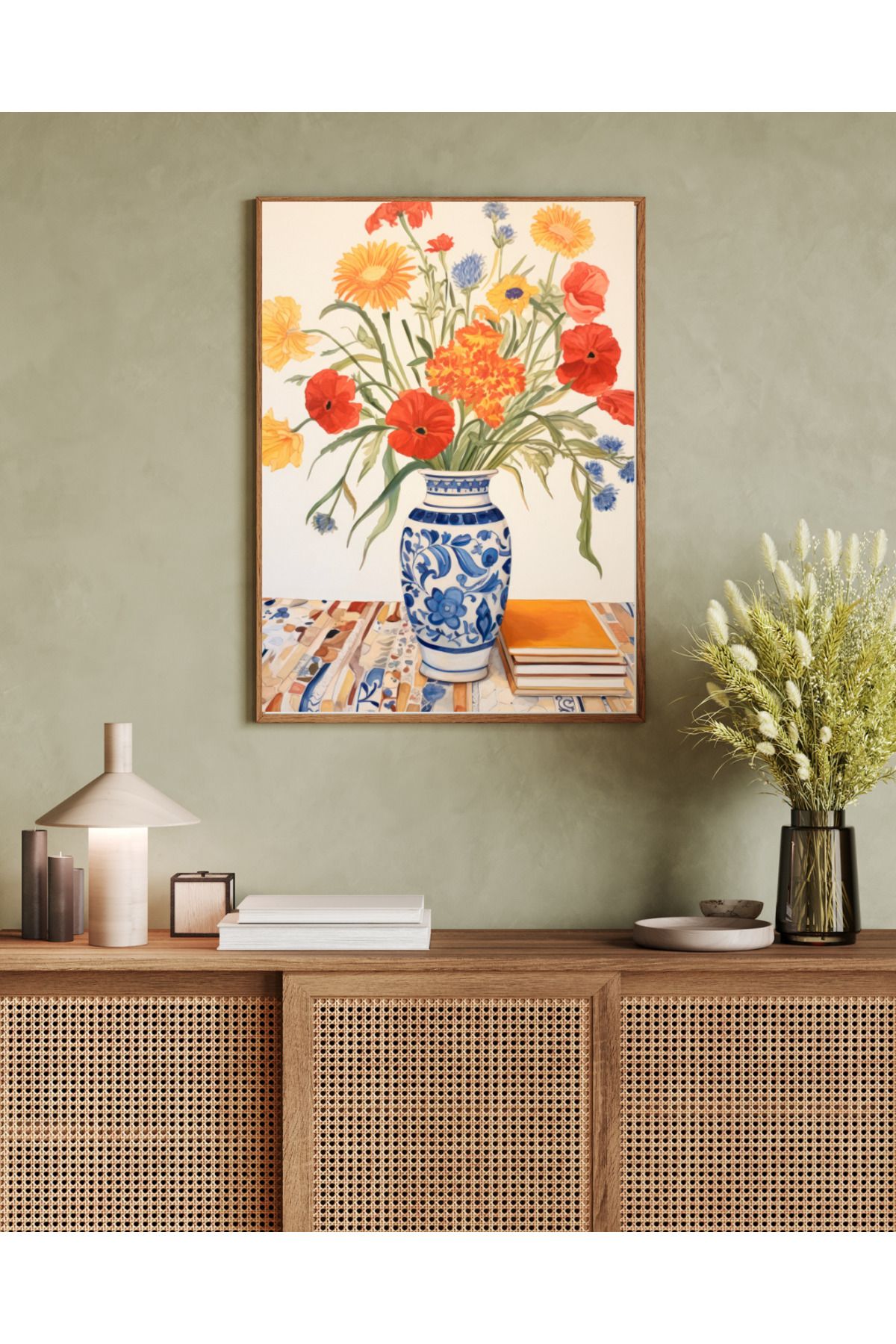 woodhomeworks tek parça salon ofis dekor tablo