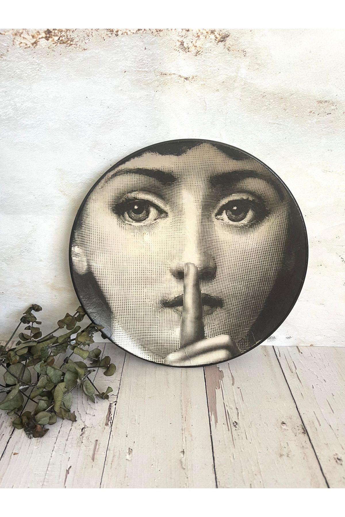 Bypinaryuksel Fornasetti Duvar Tabağı model 7