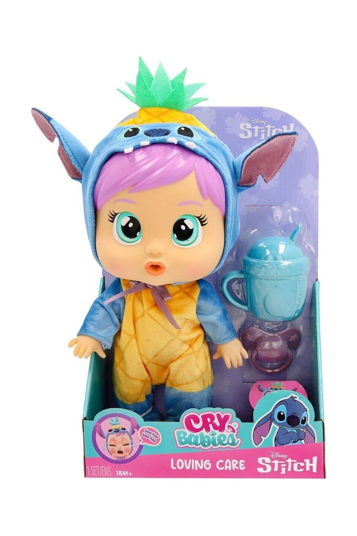 UZUNKAYA HOME Cry Babies Love And Care Stitch Kostümlü Bebek
