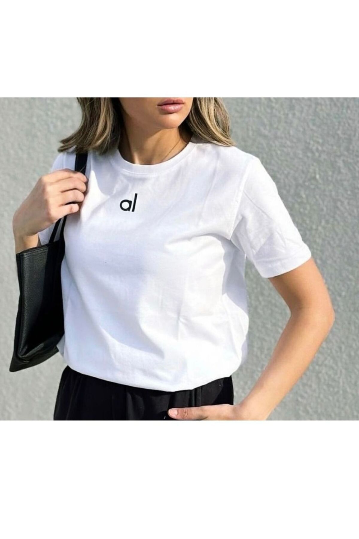 VibeGaia AO Yazılı Beyaz T-shirt