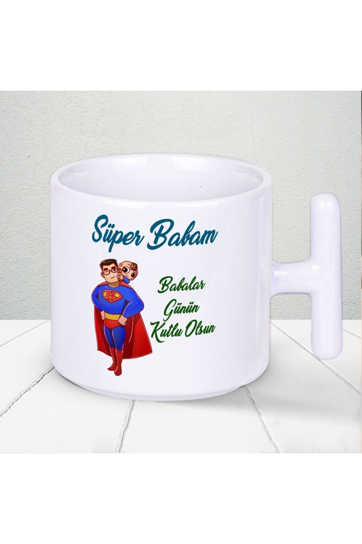 Nostaljik Lezzetler Süper Babam Babalar Günün Kutlu Olsun Yazılı Babalar Gününe Özel Hediyelik T Kupa Bardak