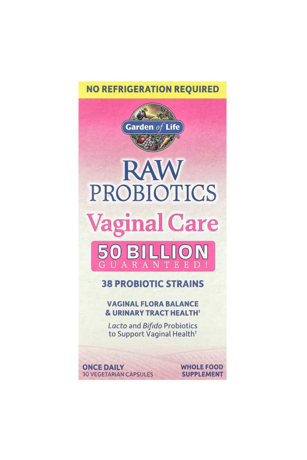 GARDEN OF LIFE , RAW Probiotics, Vaginal Care, 30 Vegetarian Capsules