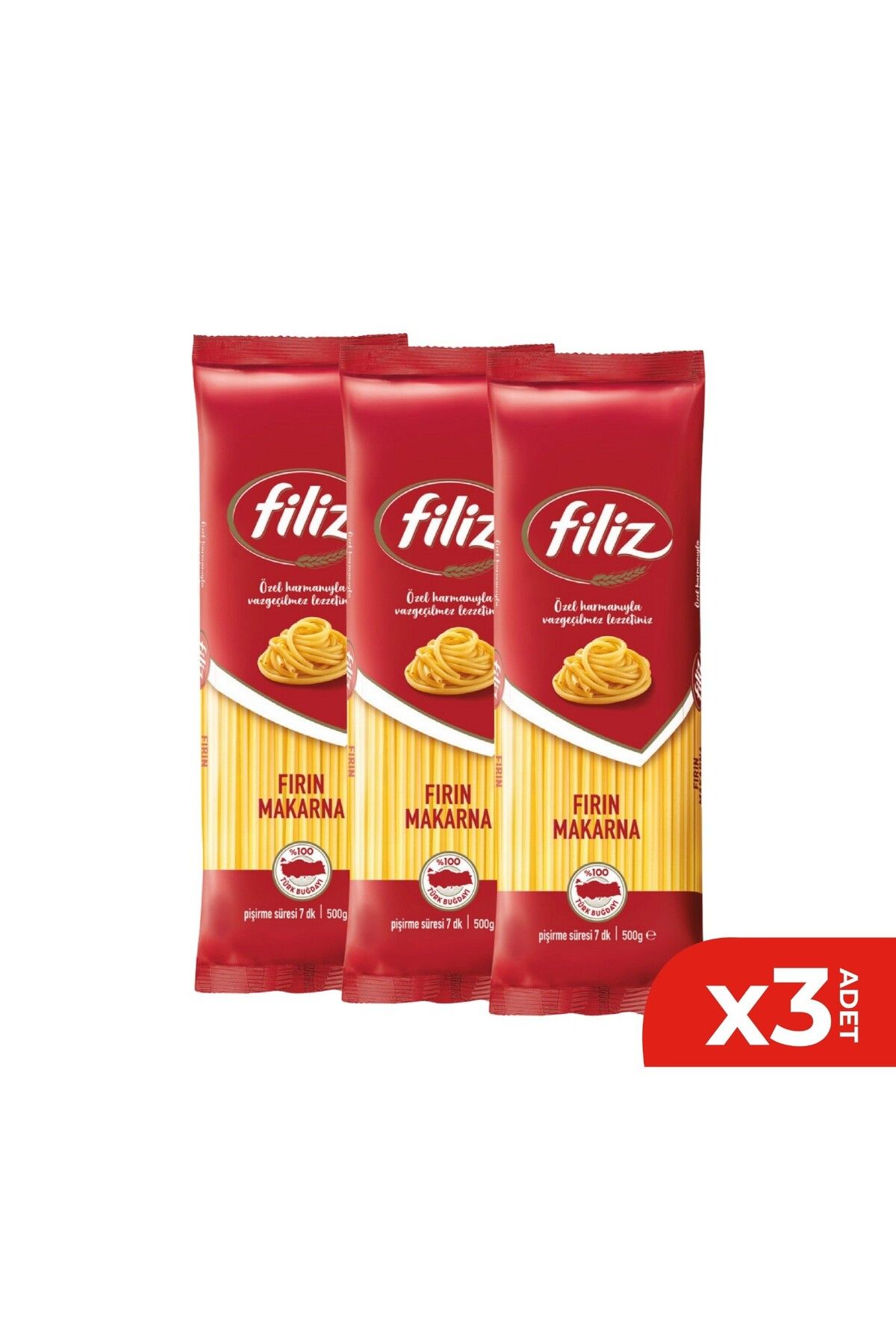 FİLİZ Filiz Fırın Makarna 500 GR 3 Lü Set