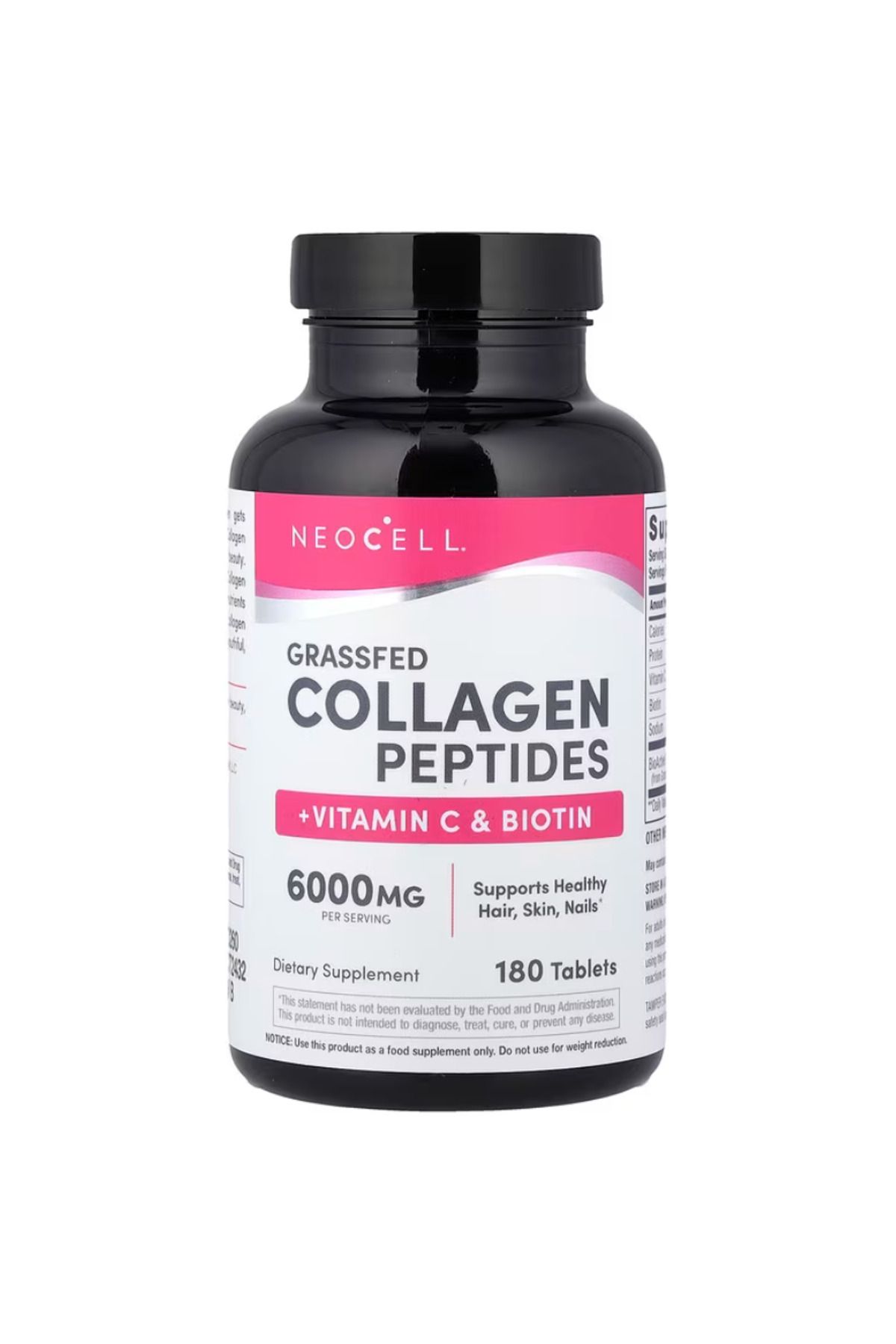Neocell , Super Collagen + Vitamin C & Biotin, 180 Tablets