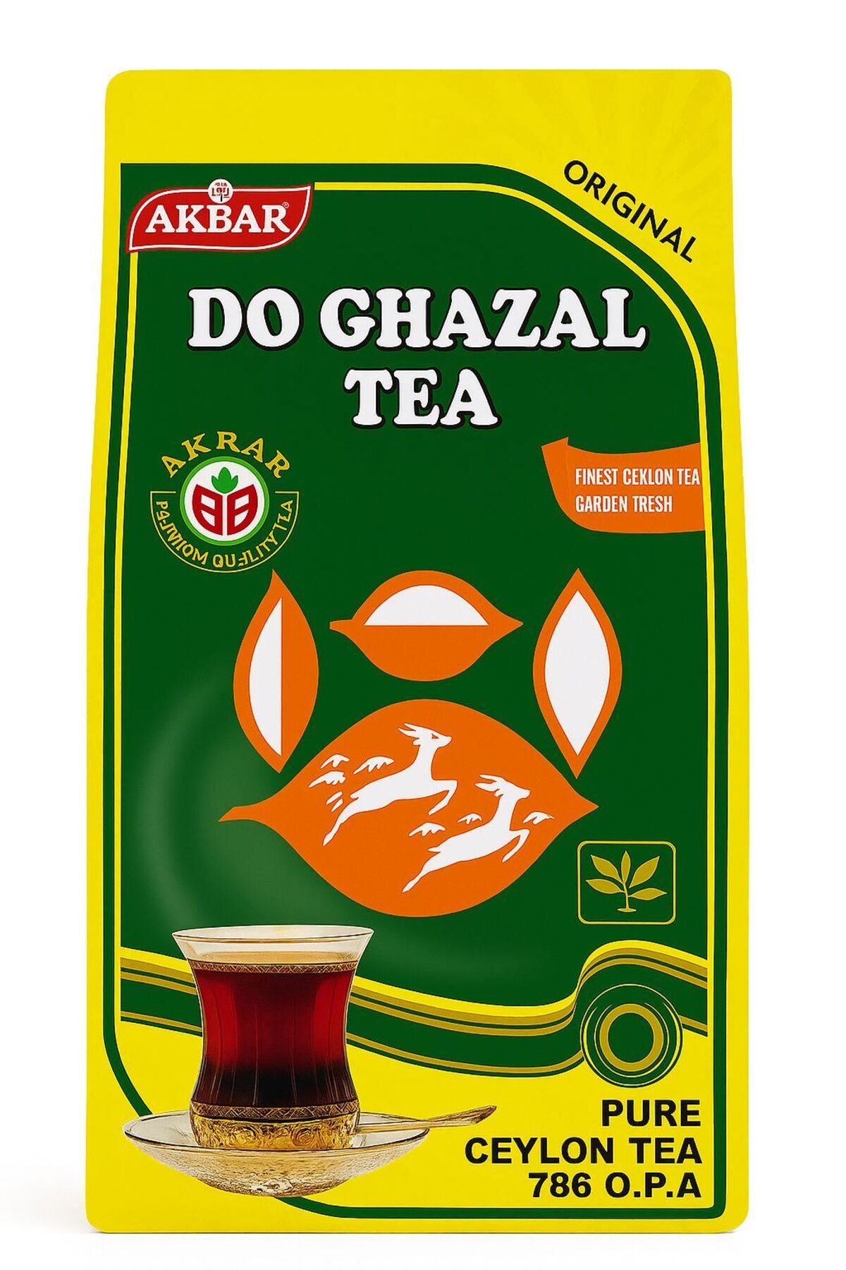 Do Ghazal Tea 400 gr | Akbar Premium Seylan Çayı | 100% Pure Ceylon Tea