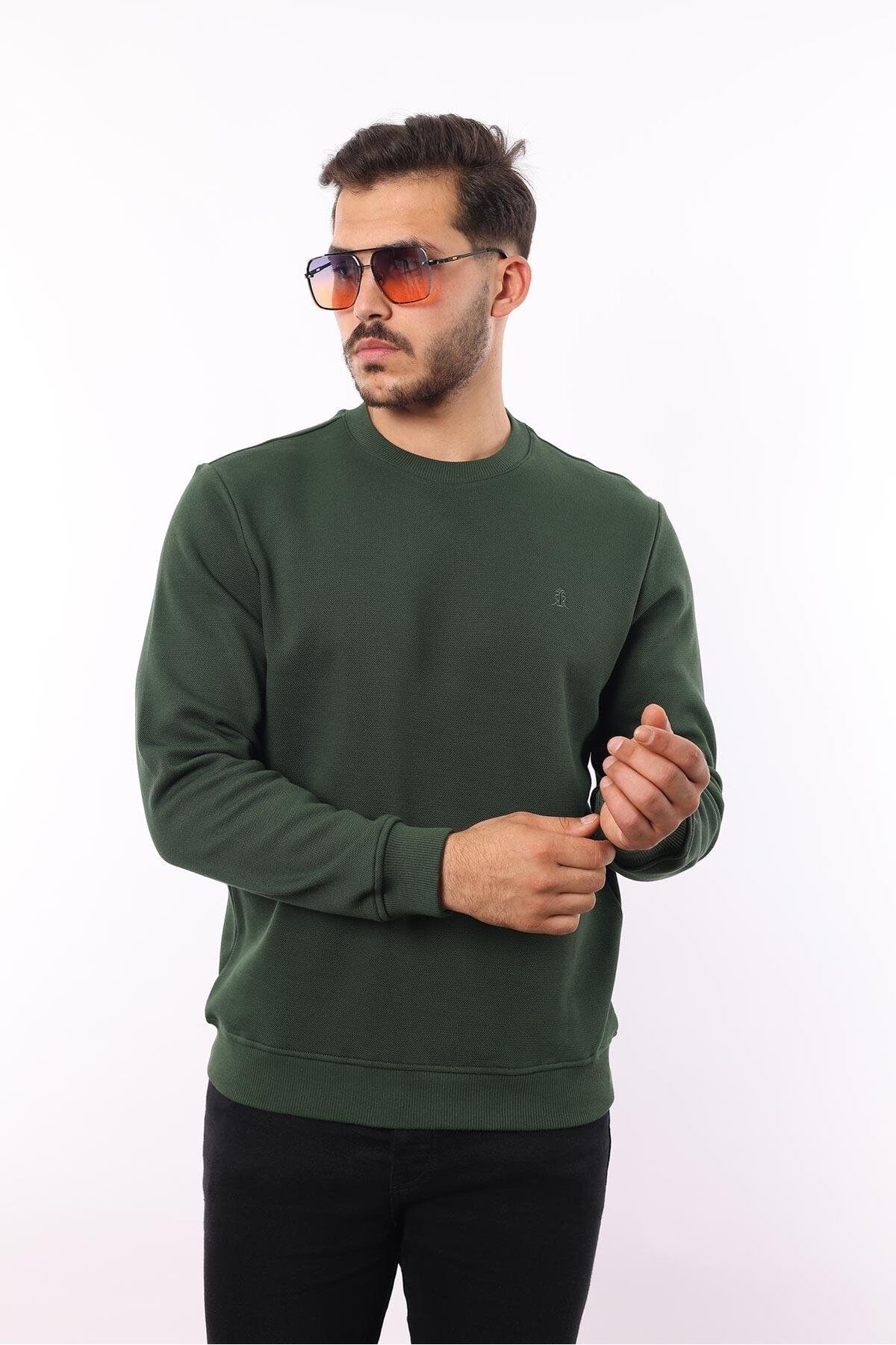 rugatchi Şardonlu Pike Sweatshirt