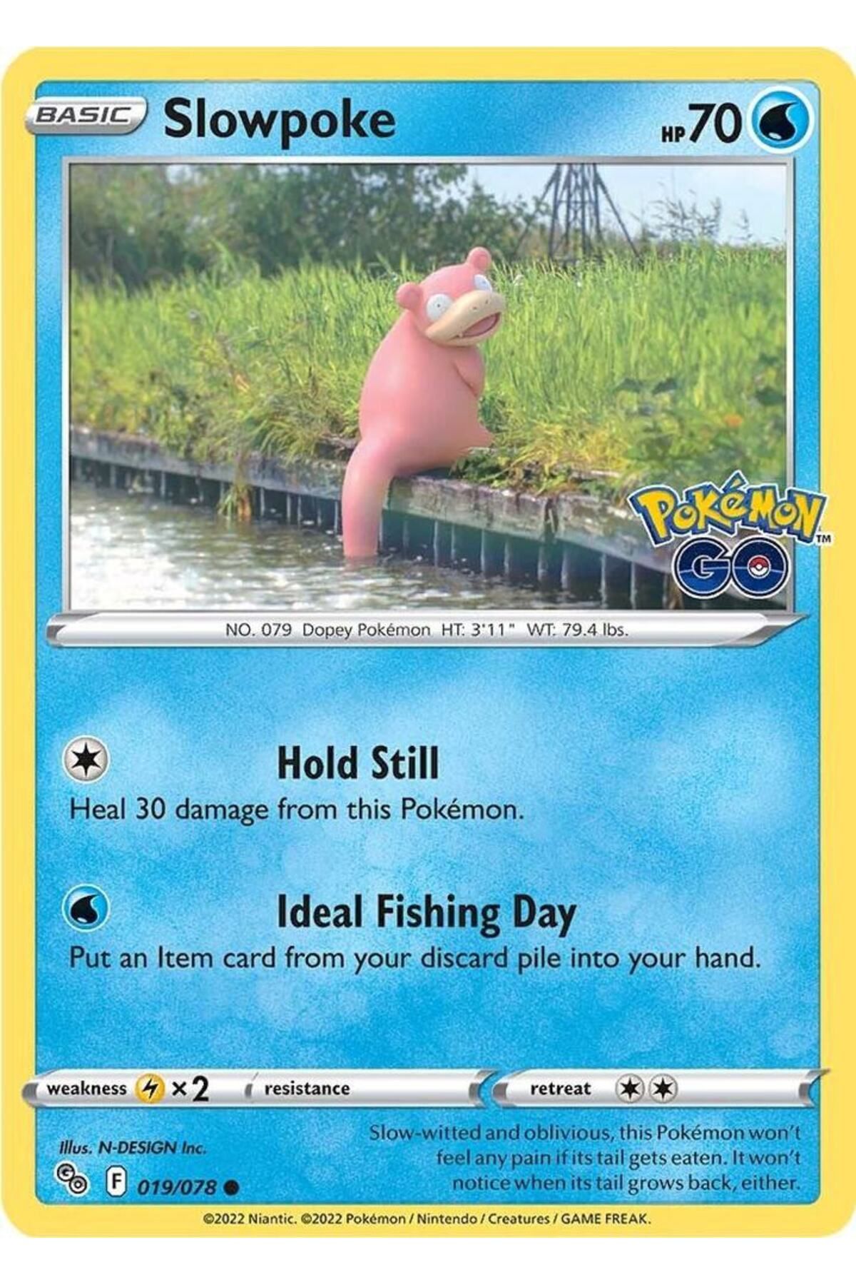 Pokemon TCG Pokemon Go Slowpoke Orijinal Pokemon Kartı