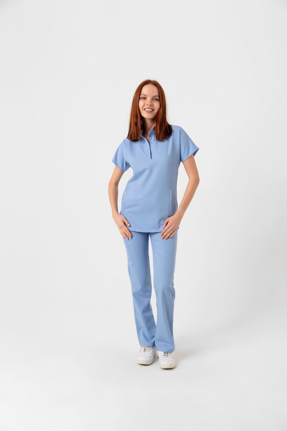 Onur Forma Scrubs New Line Kadın Takım - Bebe Mavi