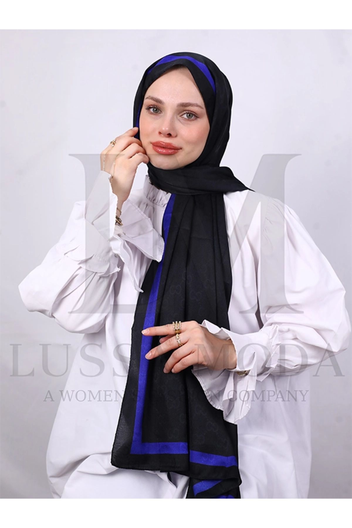 LUSSAMODA G DESENLİ JAKAR ŞAL