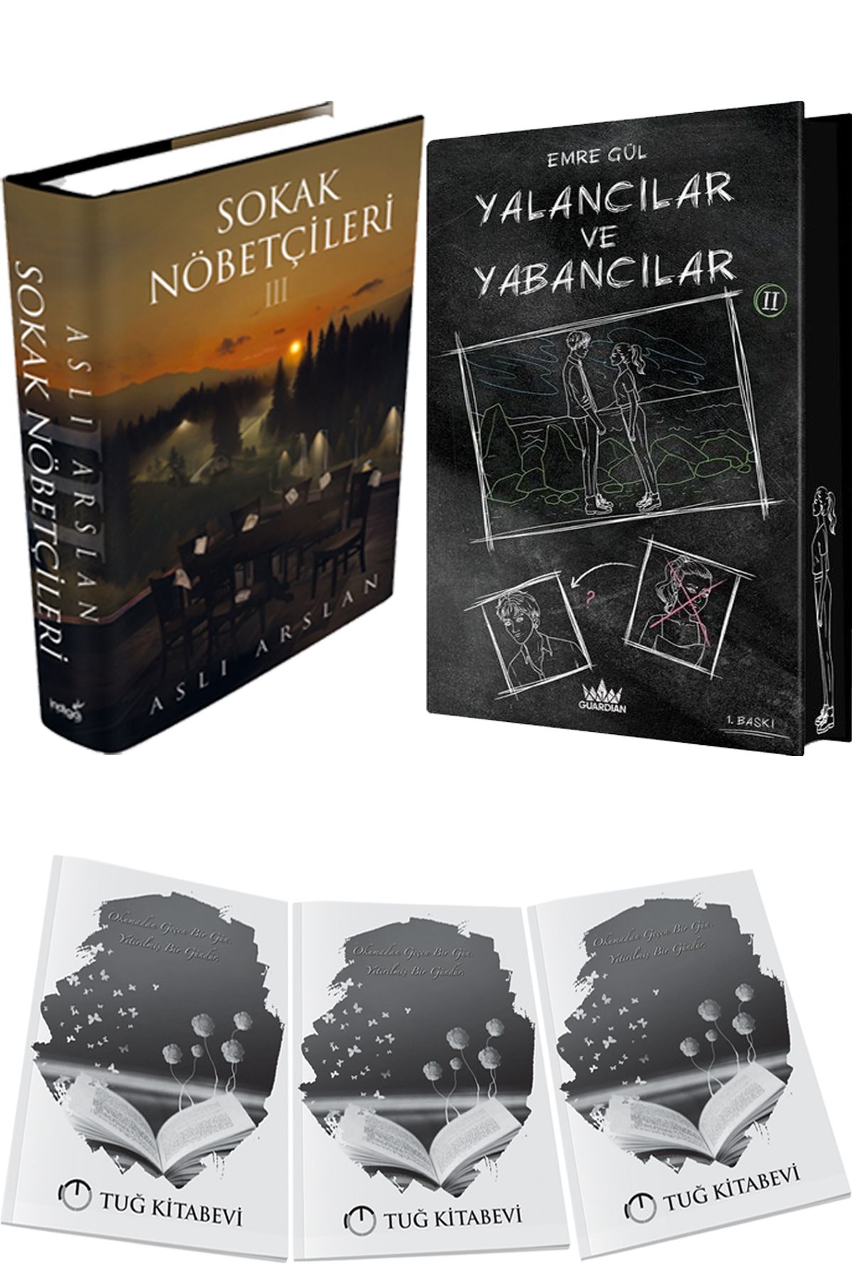 İndigo Kitap Sokak Nöbetçileri 3 Ciltli ve Yalancılar ve Yabancılar 2 Ciltli Özel Baskı + Hediyeli