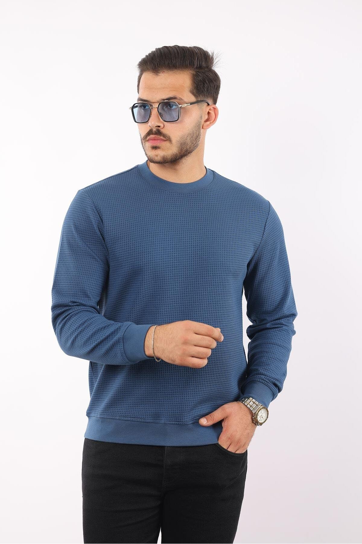 rugatchi Waffle Dokulu Sweatshirt