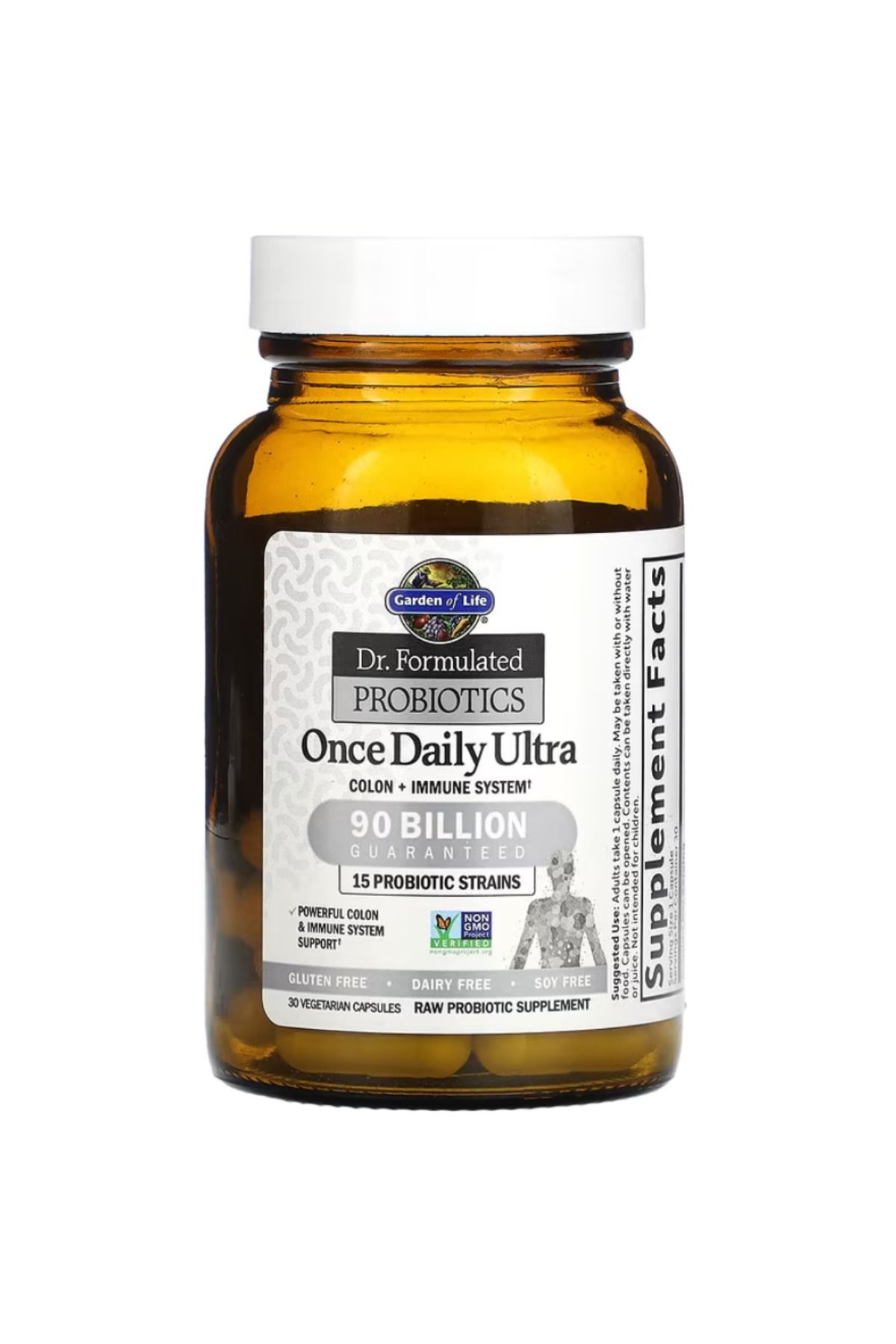 GARDEN OF LIFE , Dr. Formulated Probiotics, Once Daily Ultra, 90 Billion, 30 Vegetarian Capsules