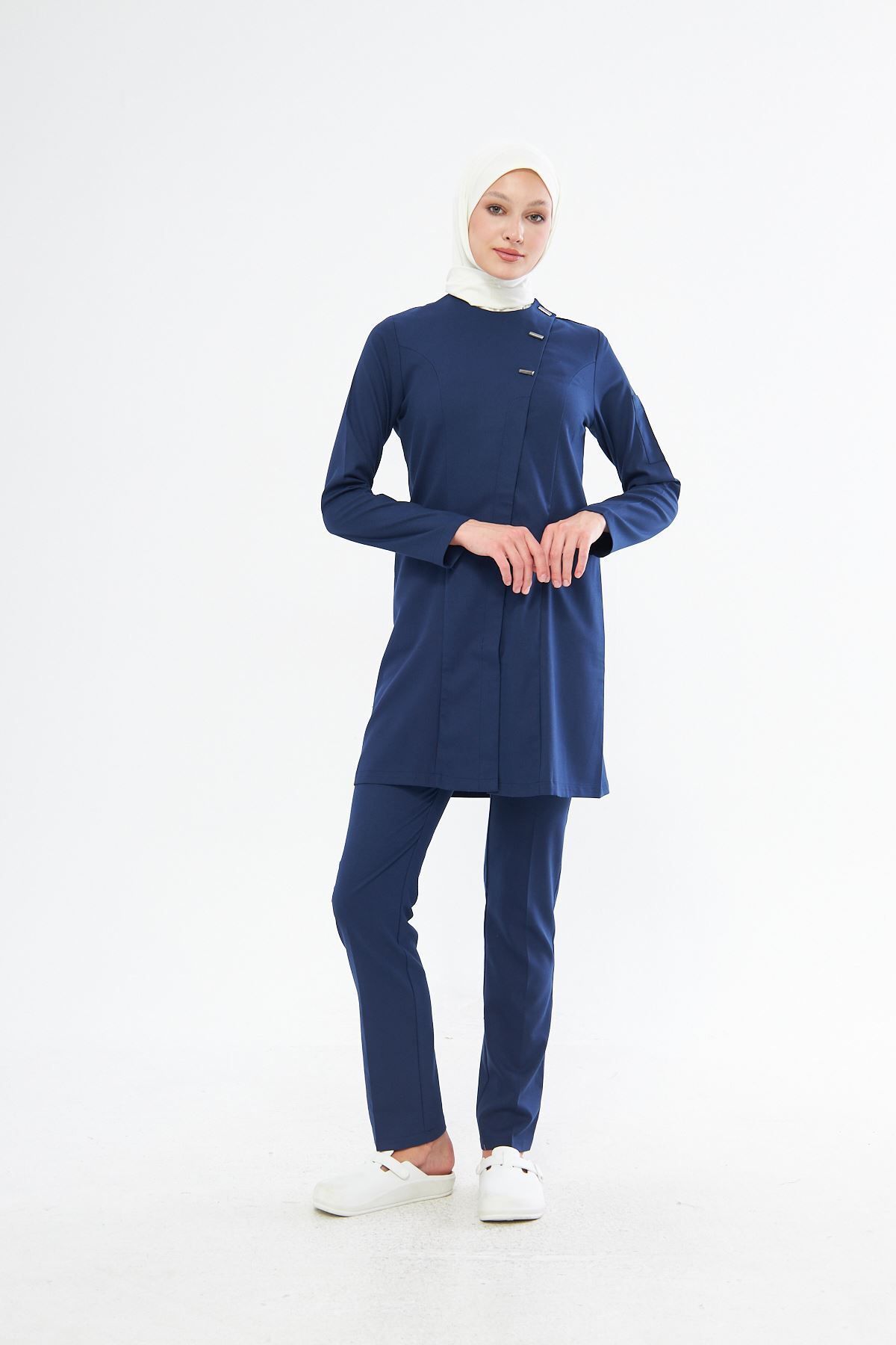 Onur Forma Scrubs Elegance Kadın Tesettür Takım - İndigo