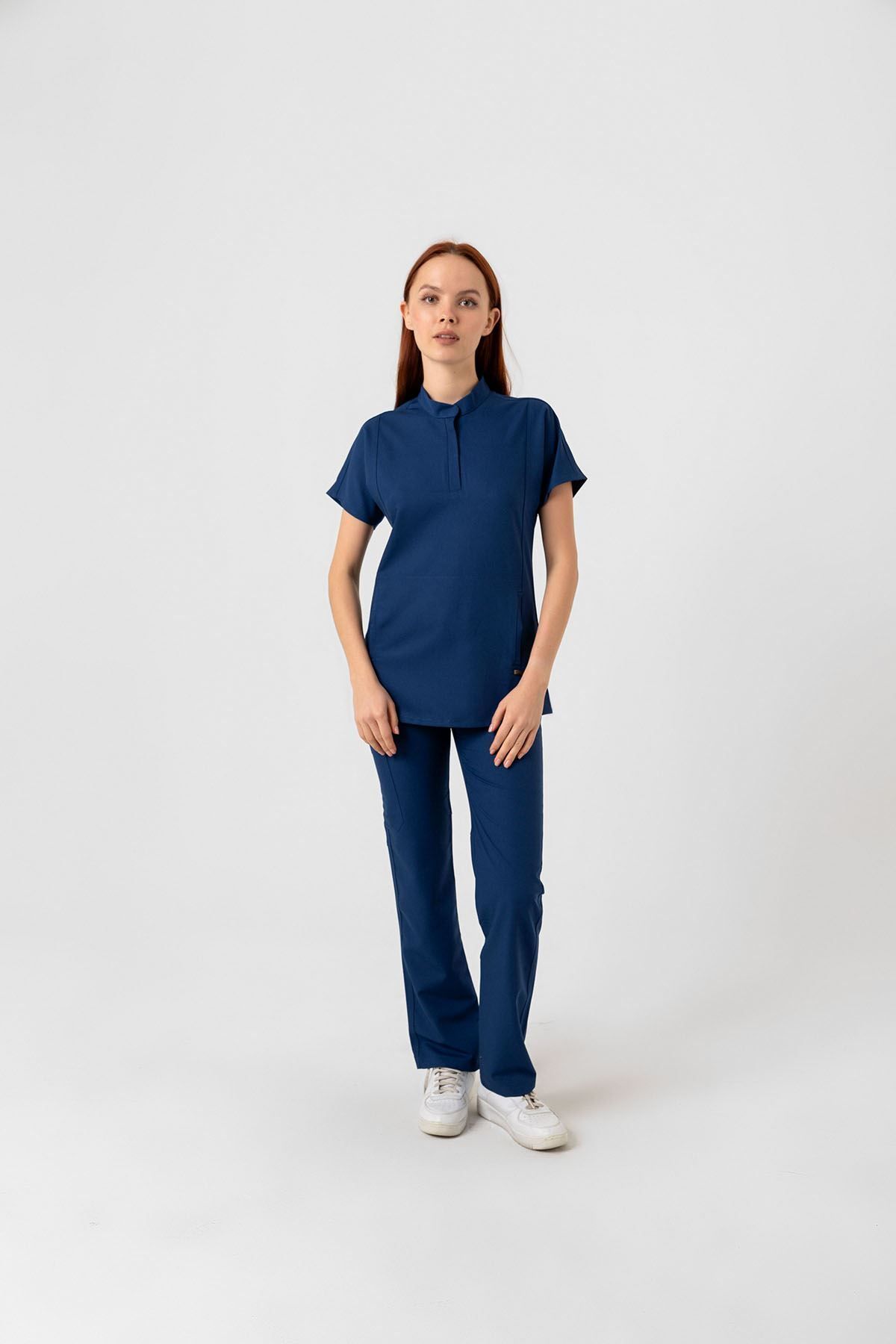 Onur Forma Scrubs New Line Kadın Takım - Petrol Mavi