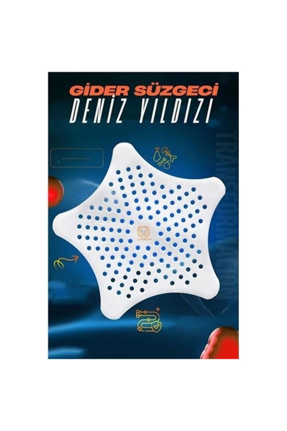 Generic Vantuzlu Gider Süzgeci Lavabo Süzgeci Banyo Dış Süzgeci