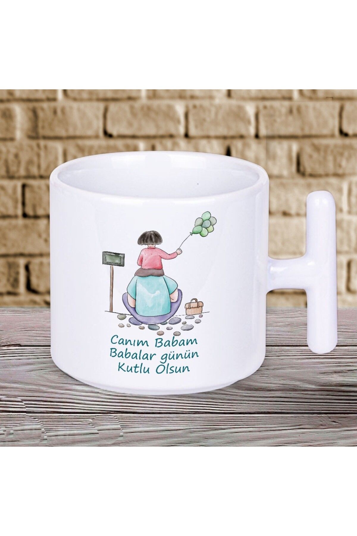 Nostaljik Lezzetler Canım Babam Babalar Günün Kutlu Olsun Yazılı Hediyelik T Kupa Bardak-2