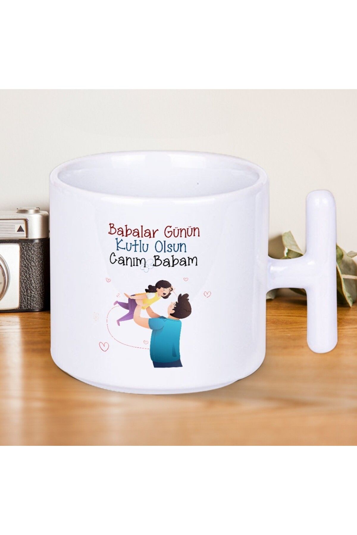 Nostaljik Lezzetler Babalar Günün Kutlu Olsun Canım Babam Baskılı Babalar Gününe Özel T Kupa Bardak