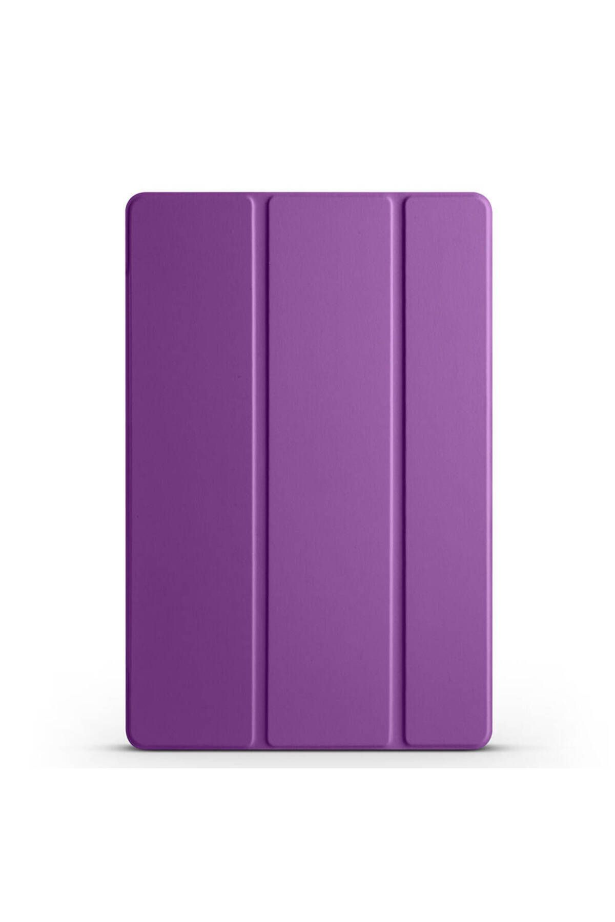 Tılsım Tekno Galaxy Tab A9 Plus Uyumlu TSTK Smart Cover Standlı 1-1 Kılıf-Mor