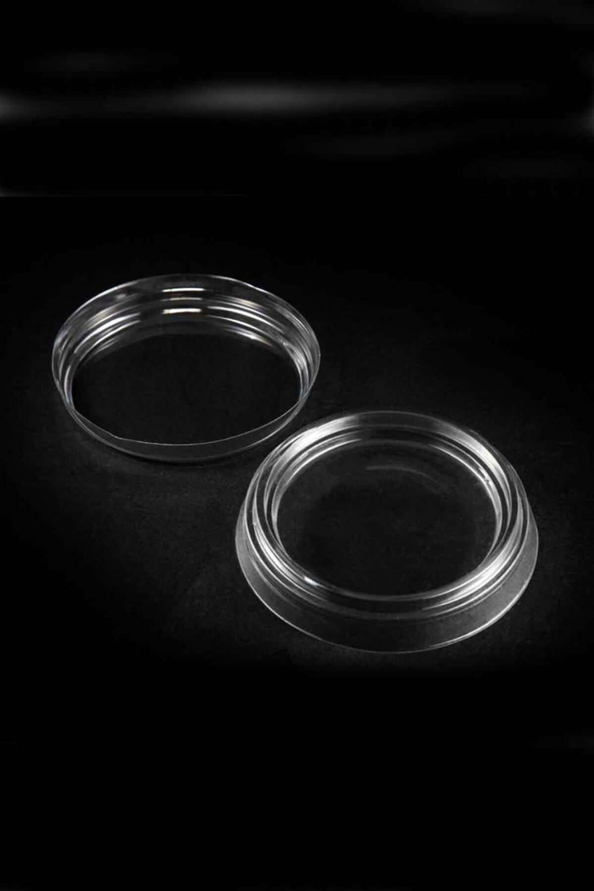 alsepeteavm Plastik Silindir Tatlı Kasesi Kapağı 250cc 15li