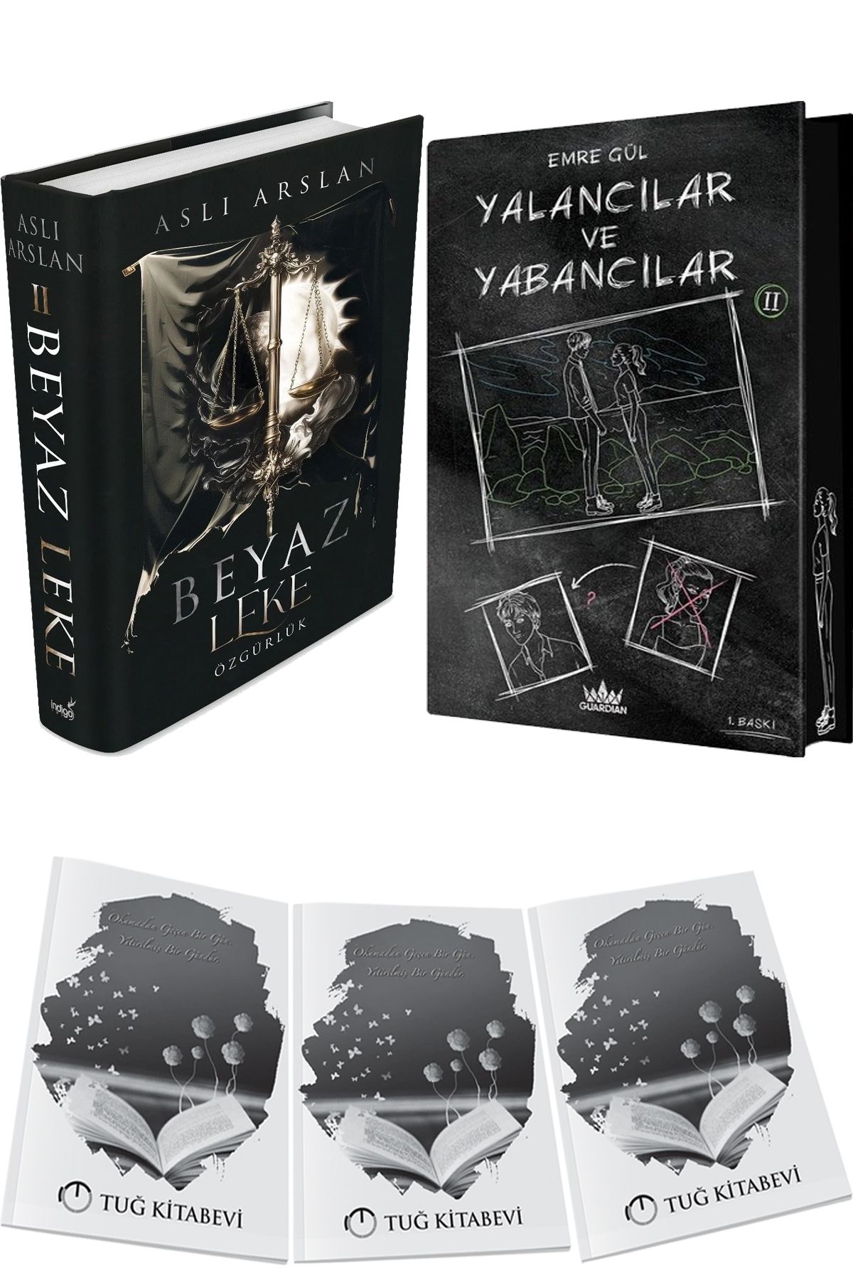 İndigo Kitap Beyaz Leke 2 Özgürlük Ciltli ve Yalancılar ve Yabancılar 2 Ciltli Özel Baskı + Hediyeli