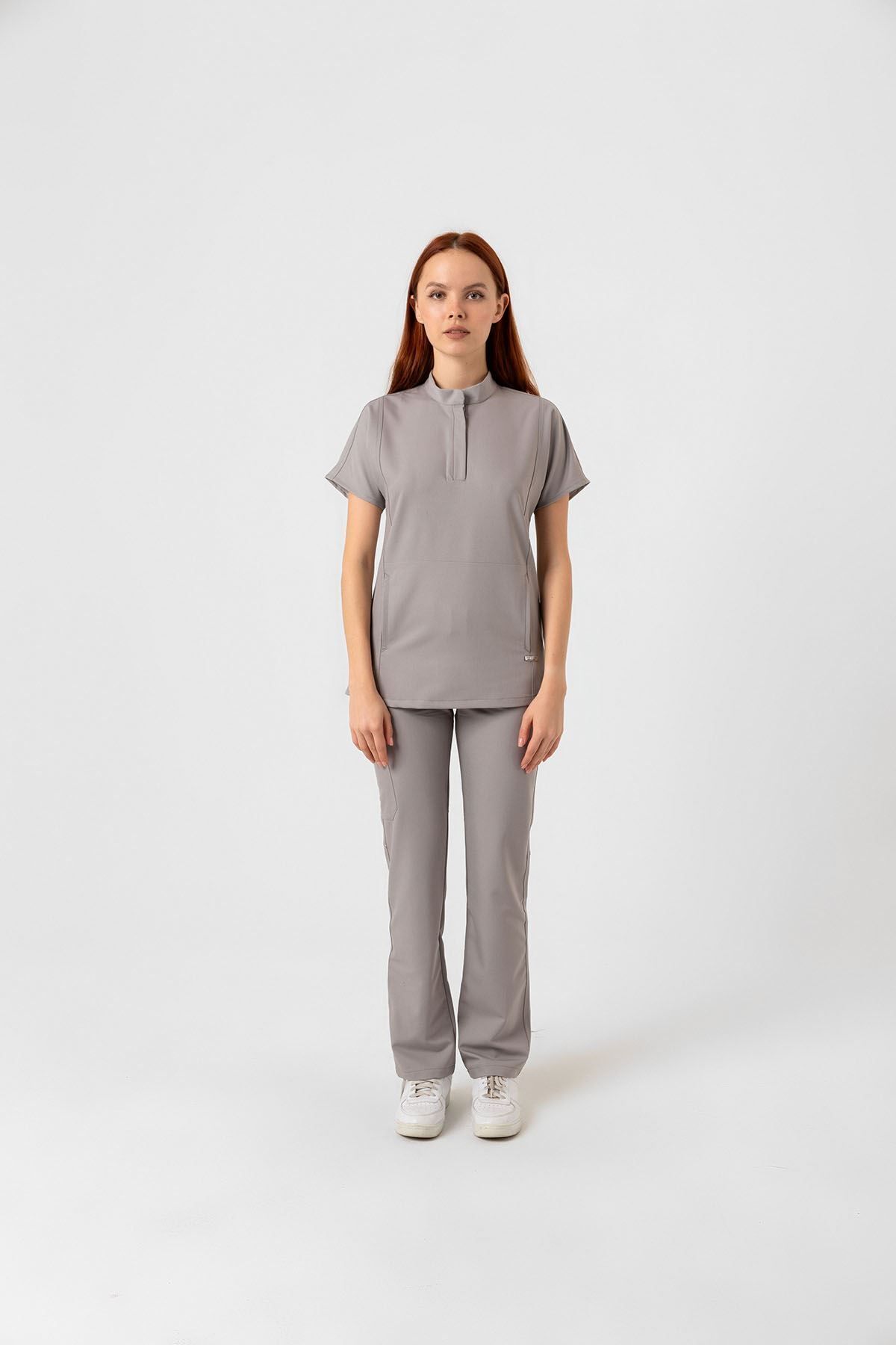 Onur Forma Scrubs New Line Kadın Takım - Bulut Gri