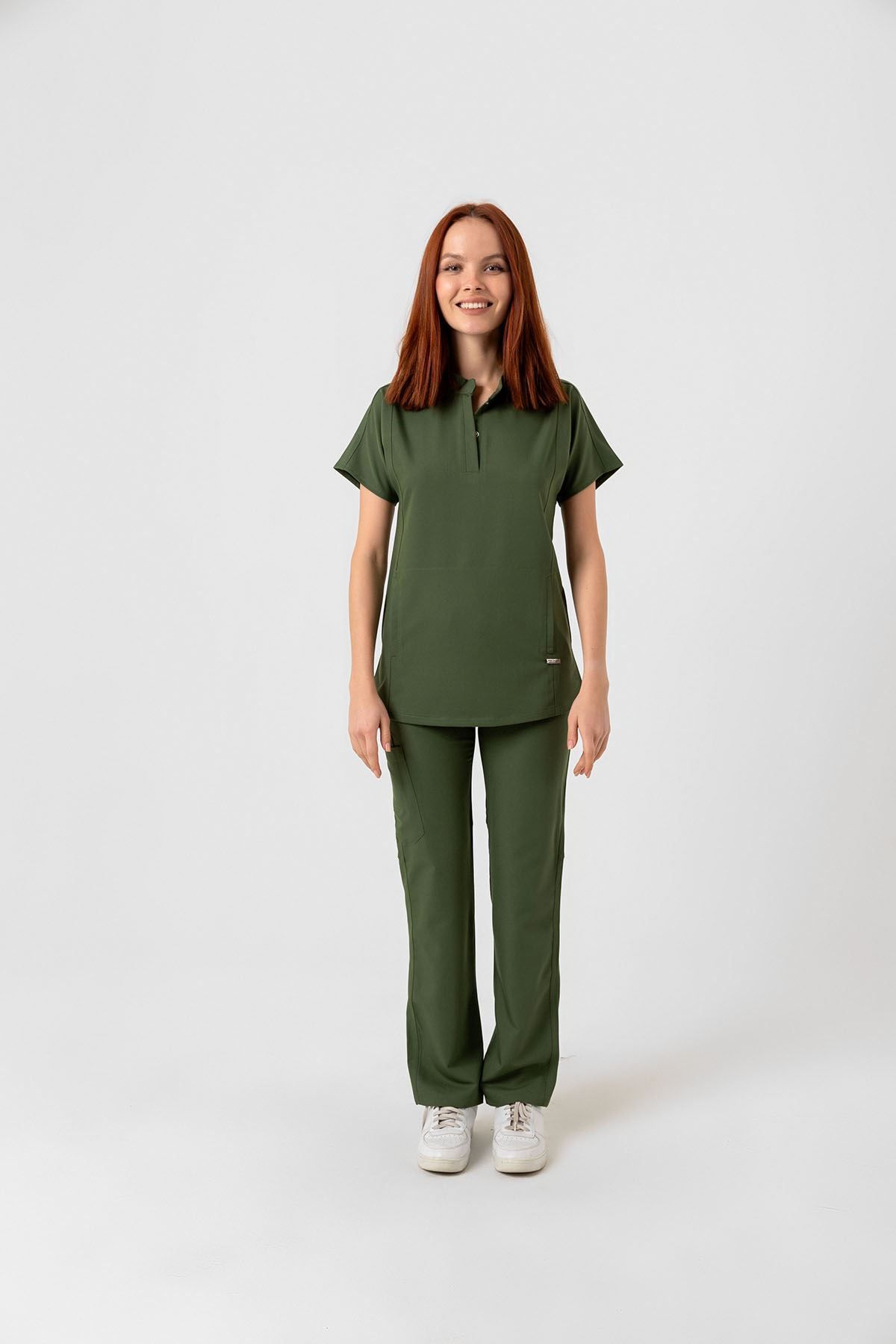 Onur Forma Scrubs New Line Kadın Takım - Kına Yeşili