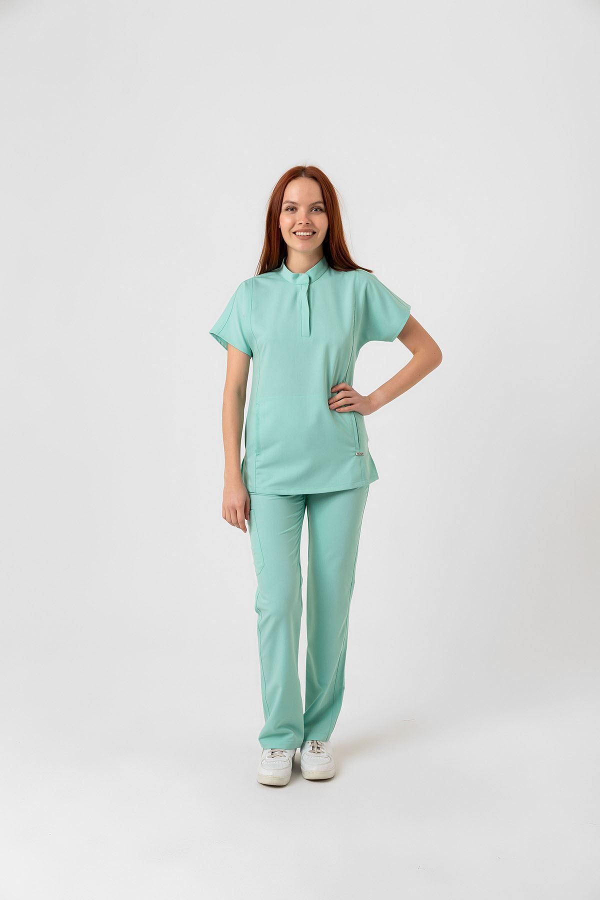 Onur Forma Scrubs New Line Kadın Takım - Su Yeşili