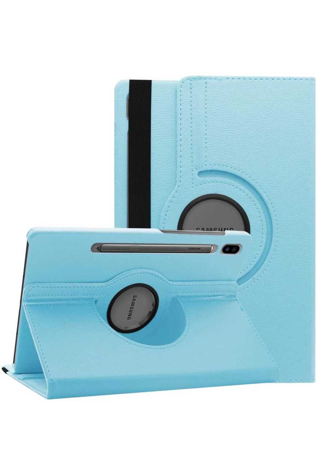 Tılsım Tekno Galaxy Tab S7 Plus T970 Uyumlu TSTK Dönebilen Standlı Kılıf-Mavi