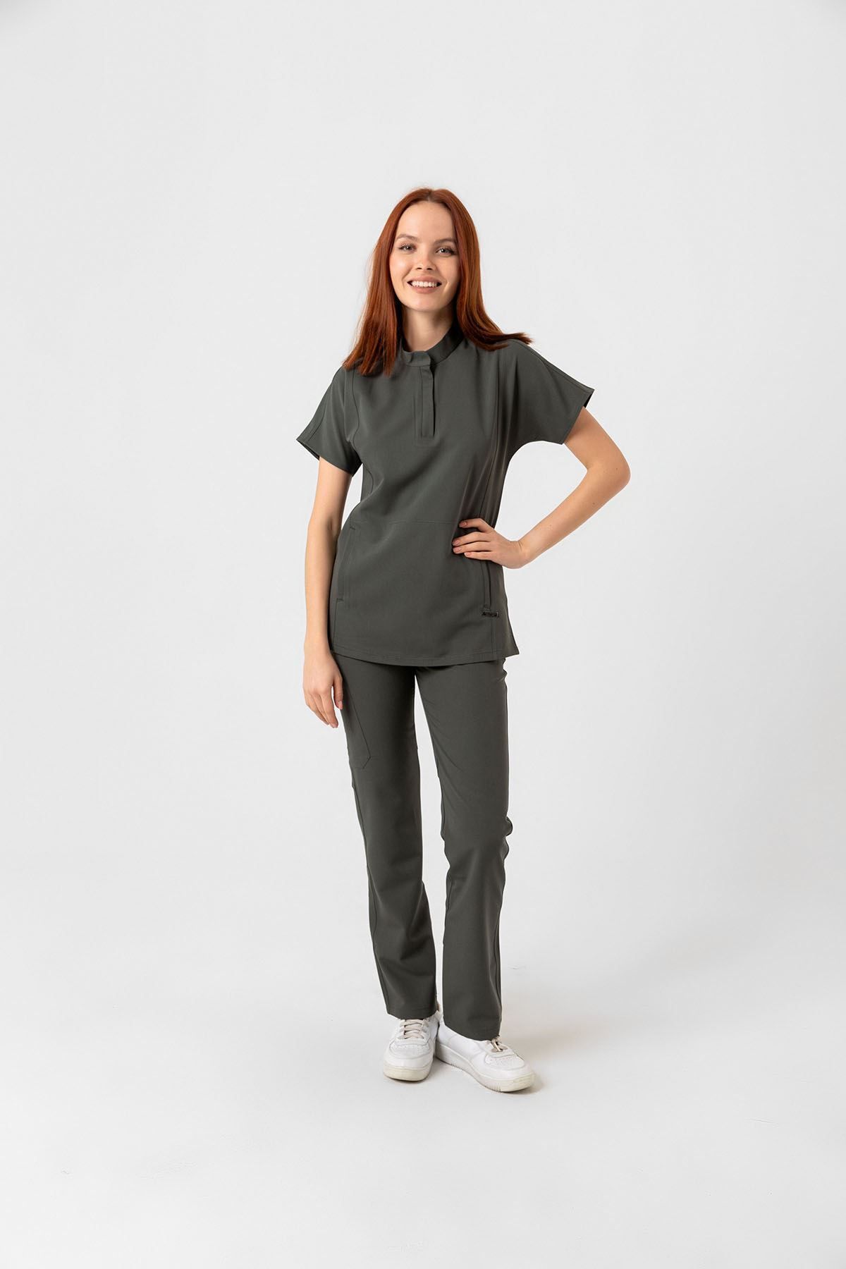 Onur Forma Scrubs New Line Kadın Takım - Haki