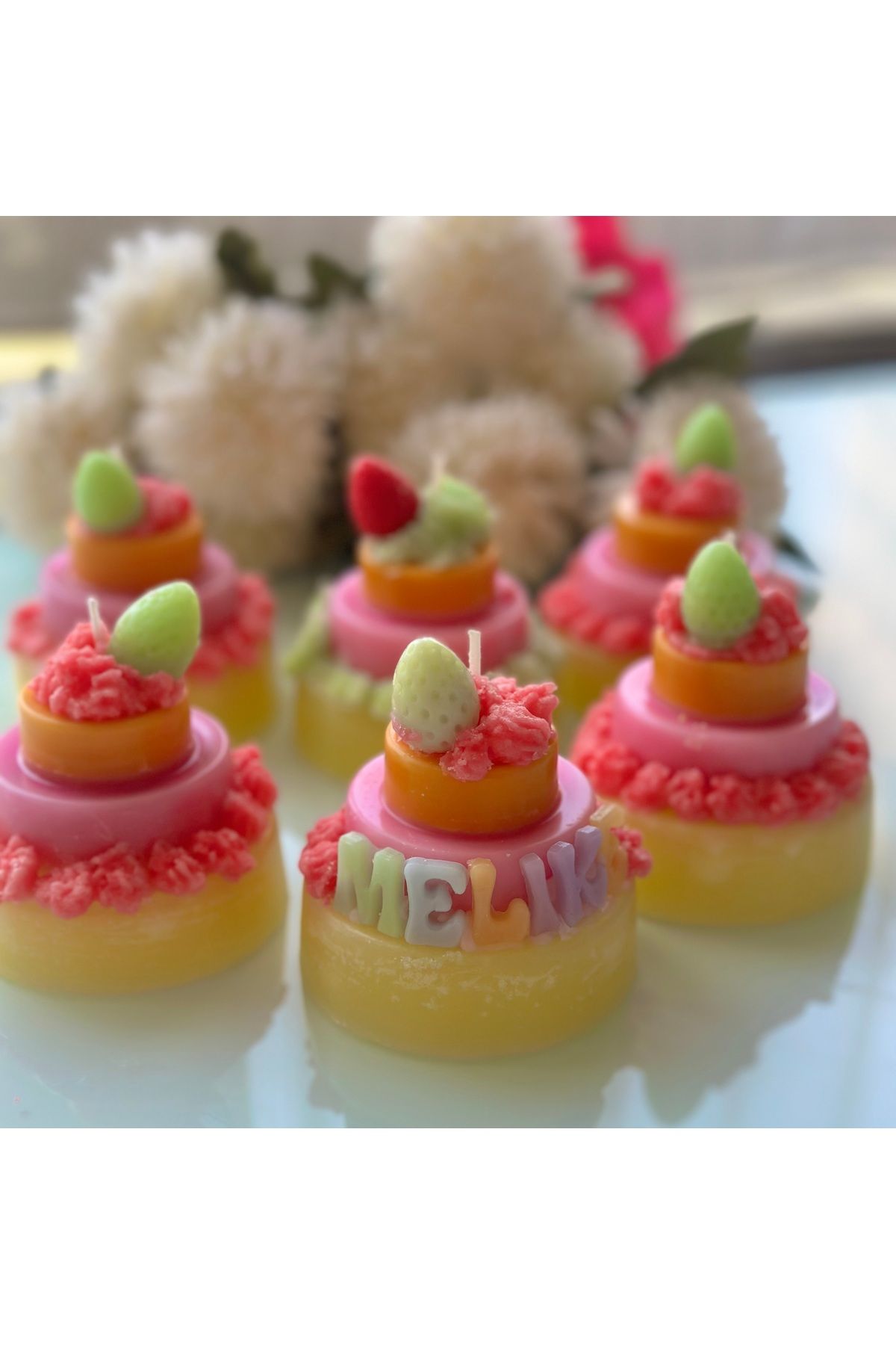 BalibeeCandle Hediyelik pasta Mum İsme Özel