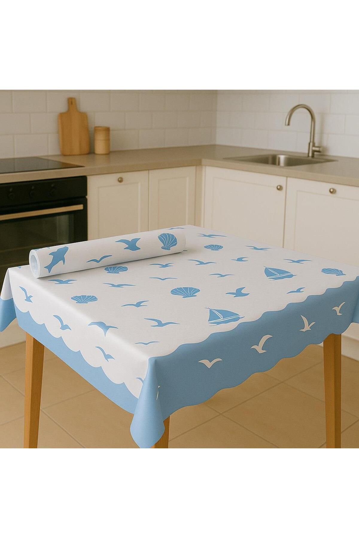 alsepeteavm Roll-up Rulo Kağıt Masa Örtüsü Marin Desenli 100 X 150cm 16 Yaprak