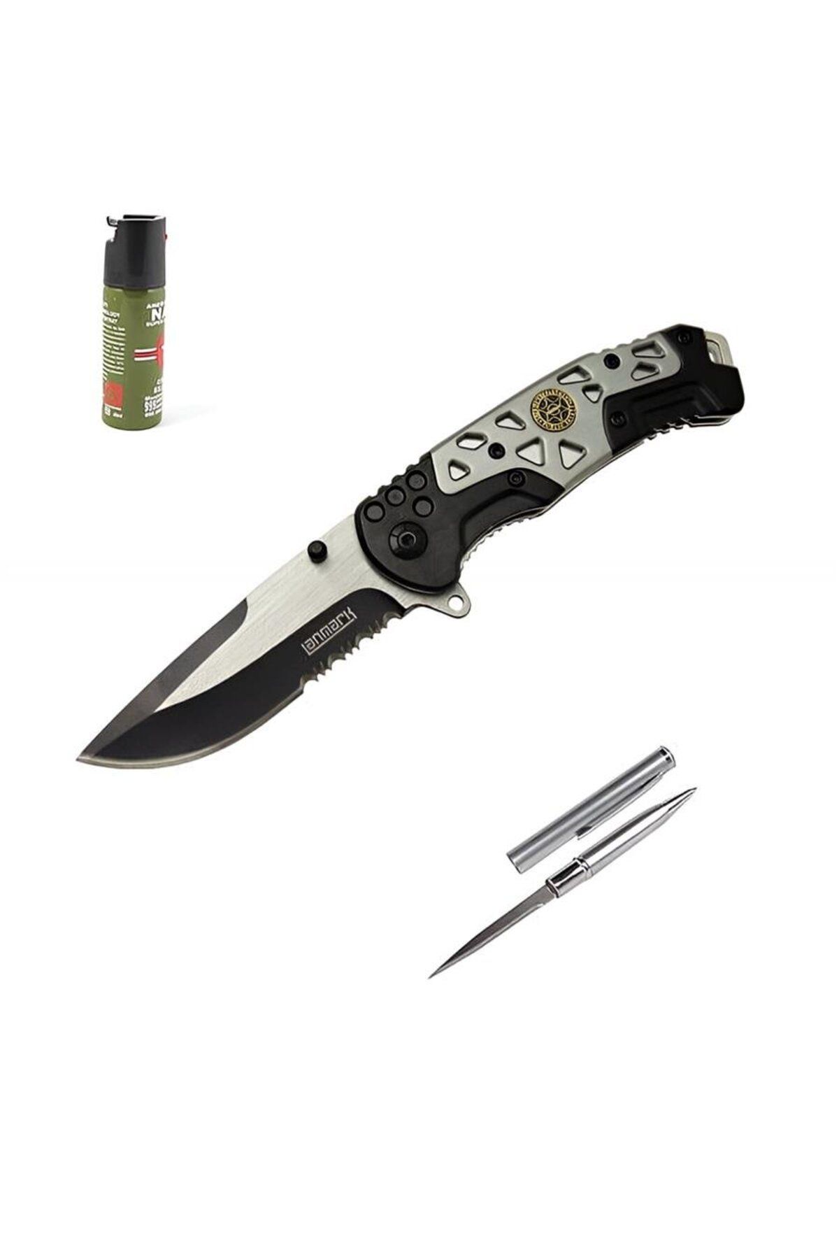 alsepeteavm Kişiye Özel Lanmark Gri Çakı MX10-21 CM