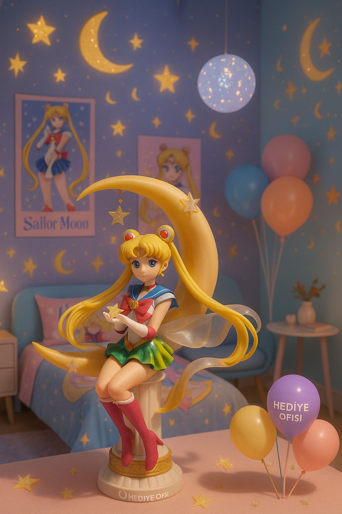 hediyeofisi Sailor Moon Anime Figürü 21 cm - Koleksiyonluk dekoratif ürün - İkonik karakter