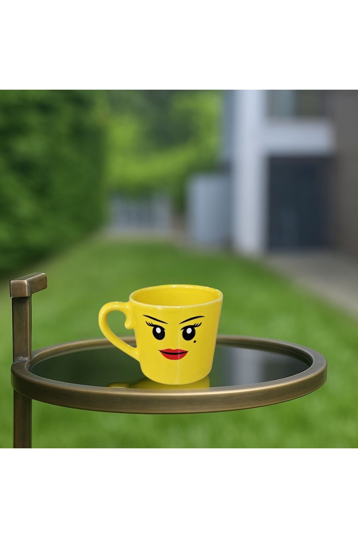 MeGgDecor Emoji Yüzlü 200ml Seramik Kupa