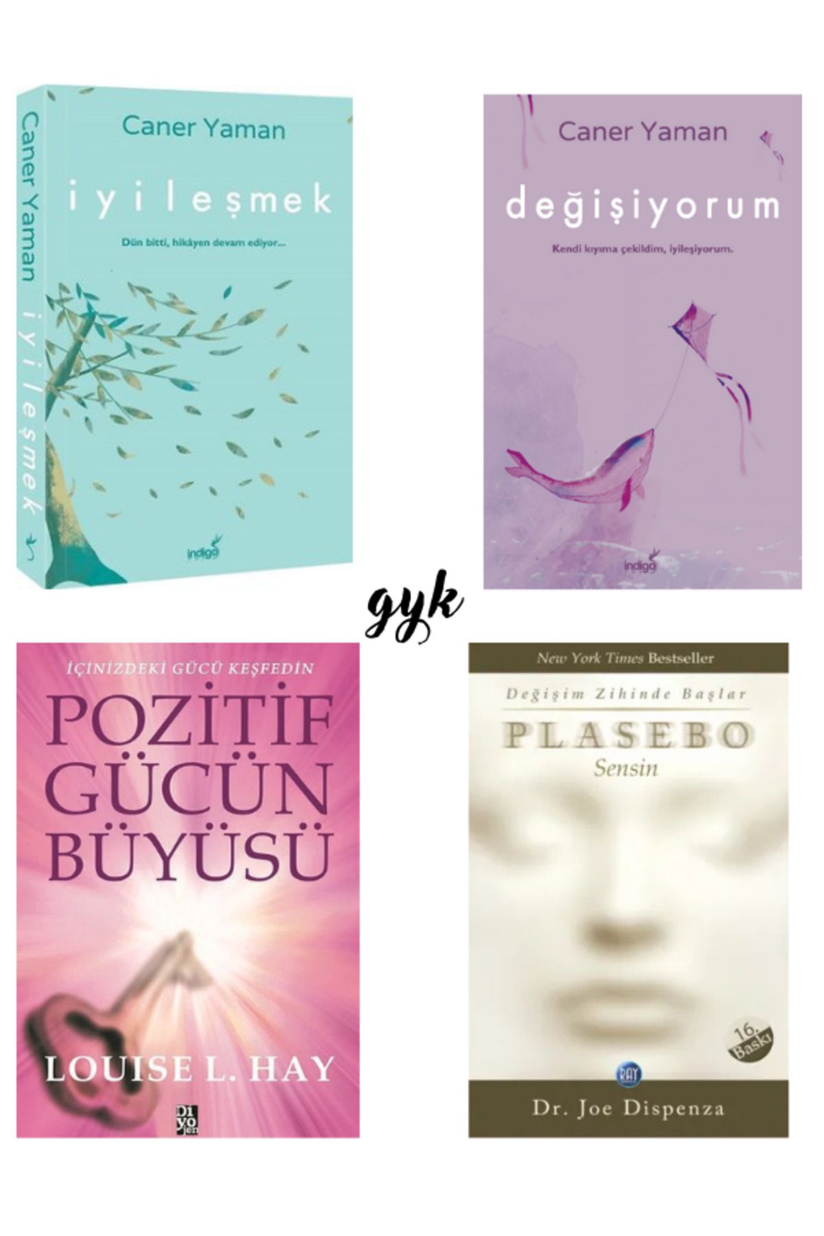 Diyojen Yayıncılık İyileşmek - Değişiyorum - Pozitif Gücün Büyüsü - Plasebo Sensin 4'lü SET