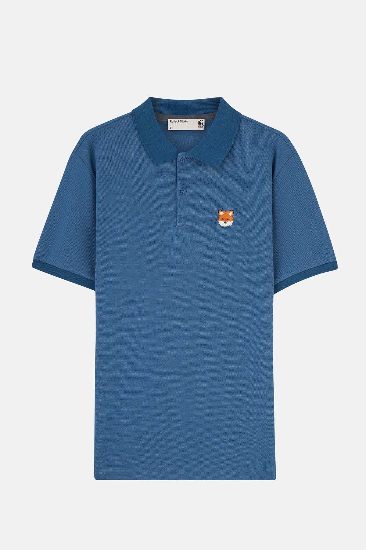 WWF Market Kızıl Tilki Polo Yaka T-Shirt - Mavi