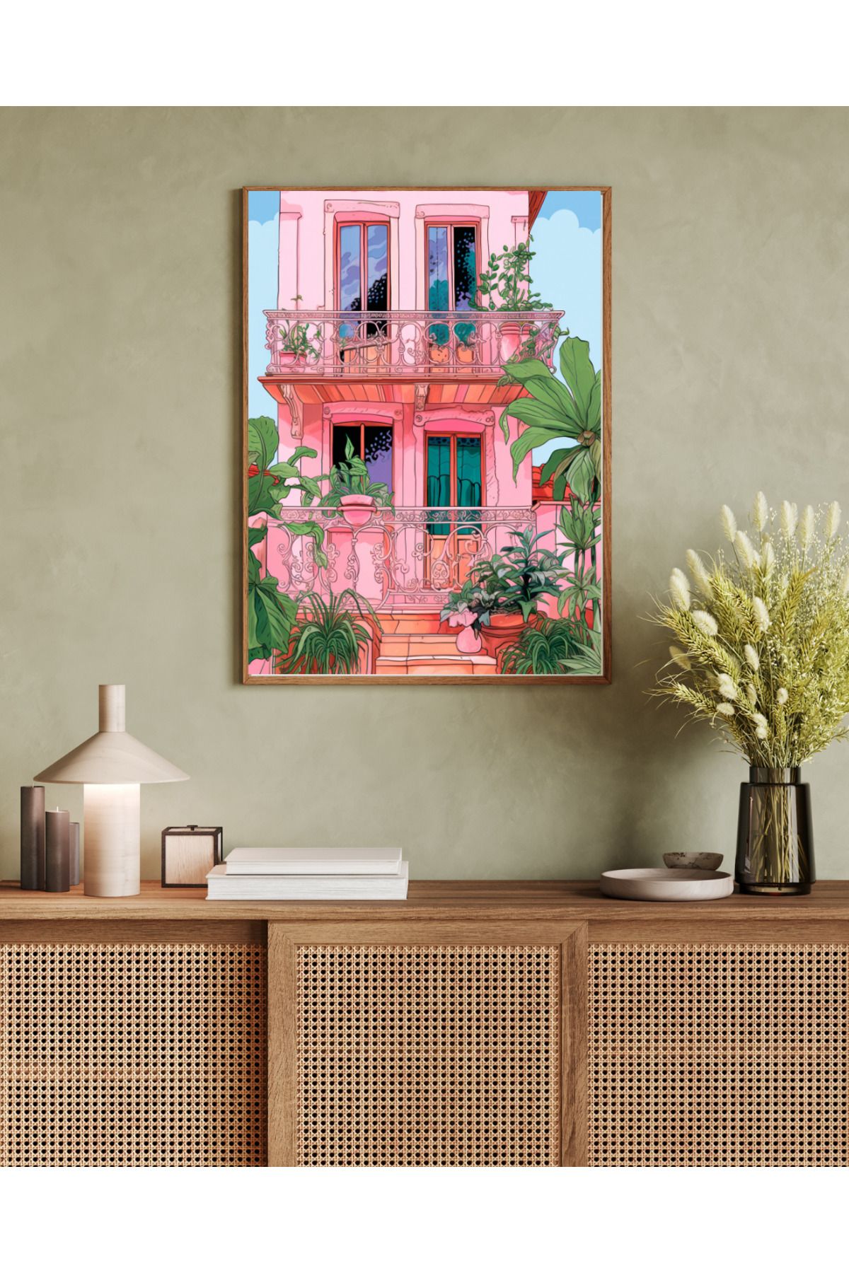 woodhomeworks tek parça salon ofis dekor tablo
